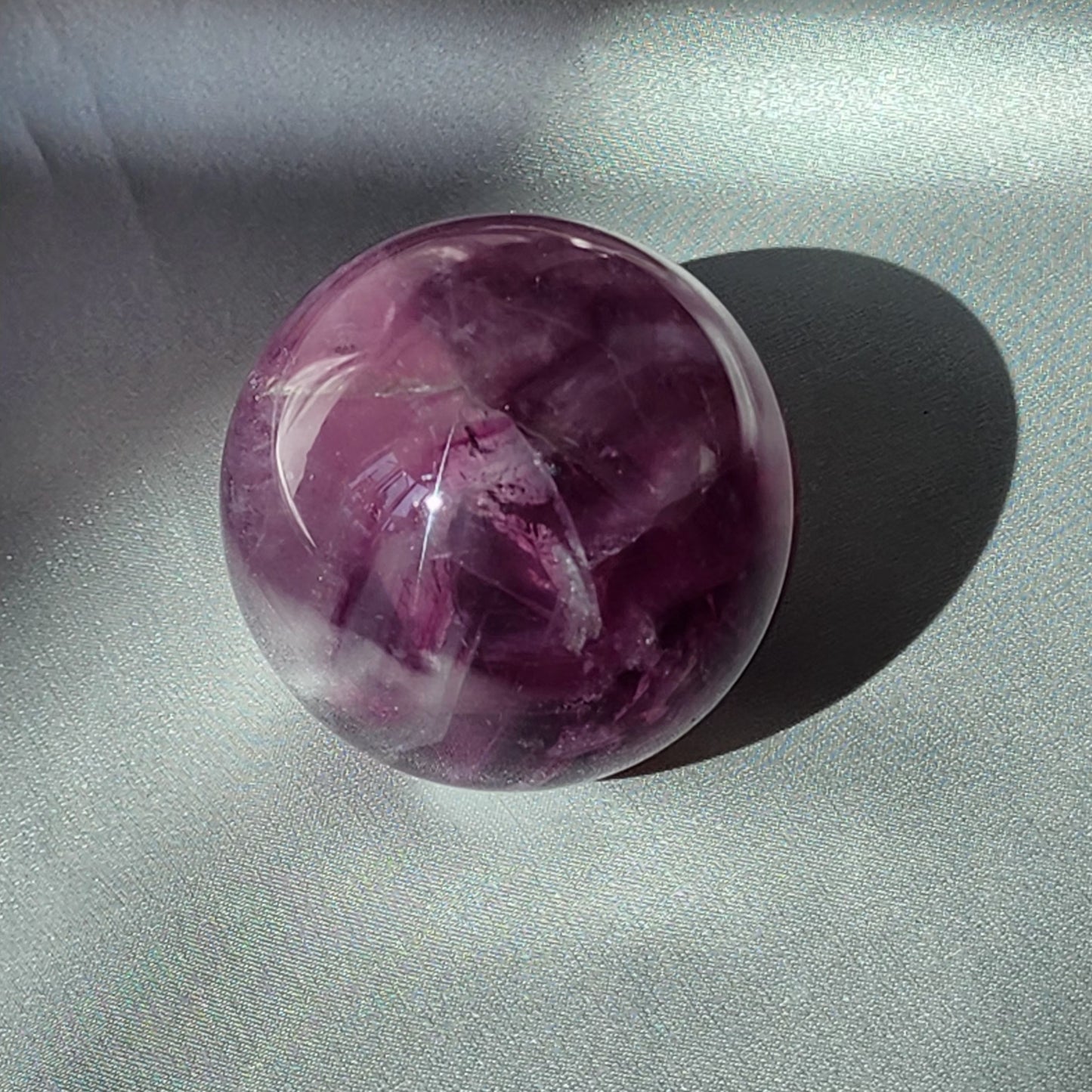 Mint & Purple Fluorite Spheres