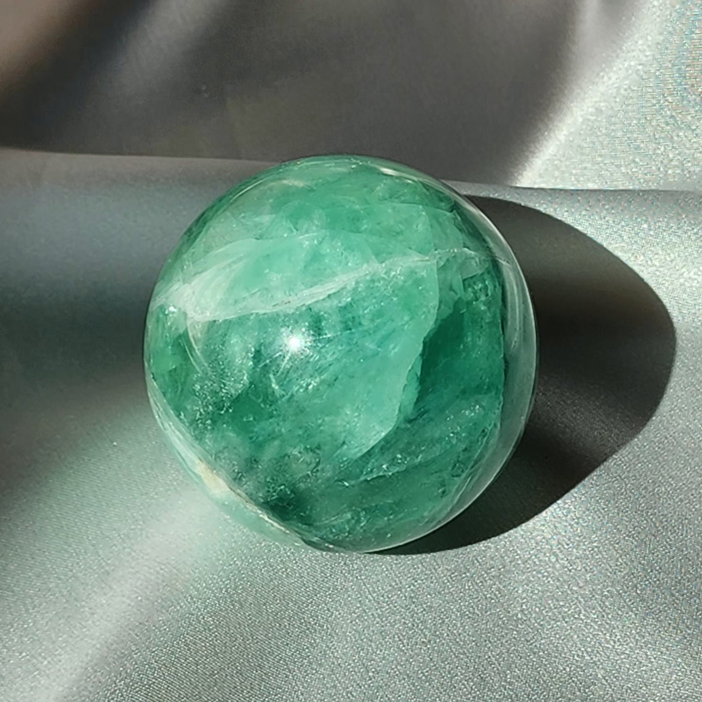 Mint & Purple Fluorite Spheres
