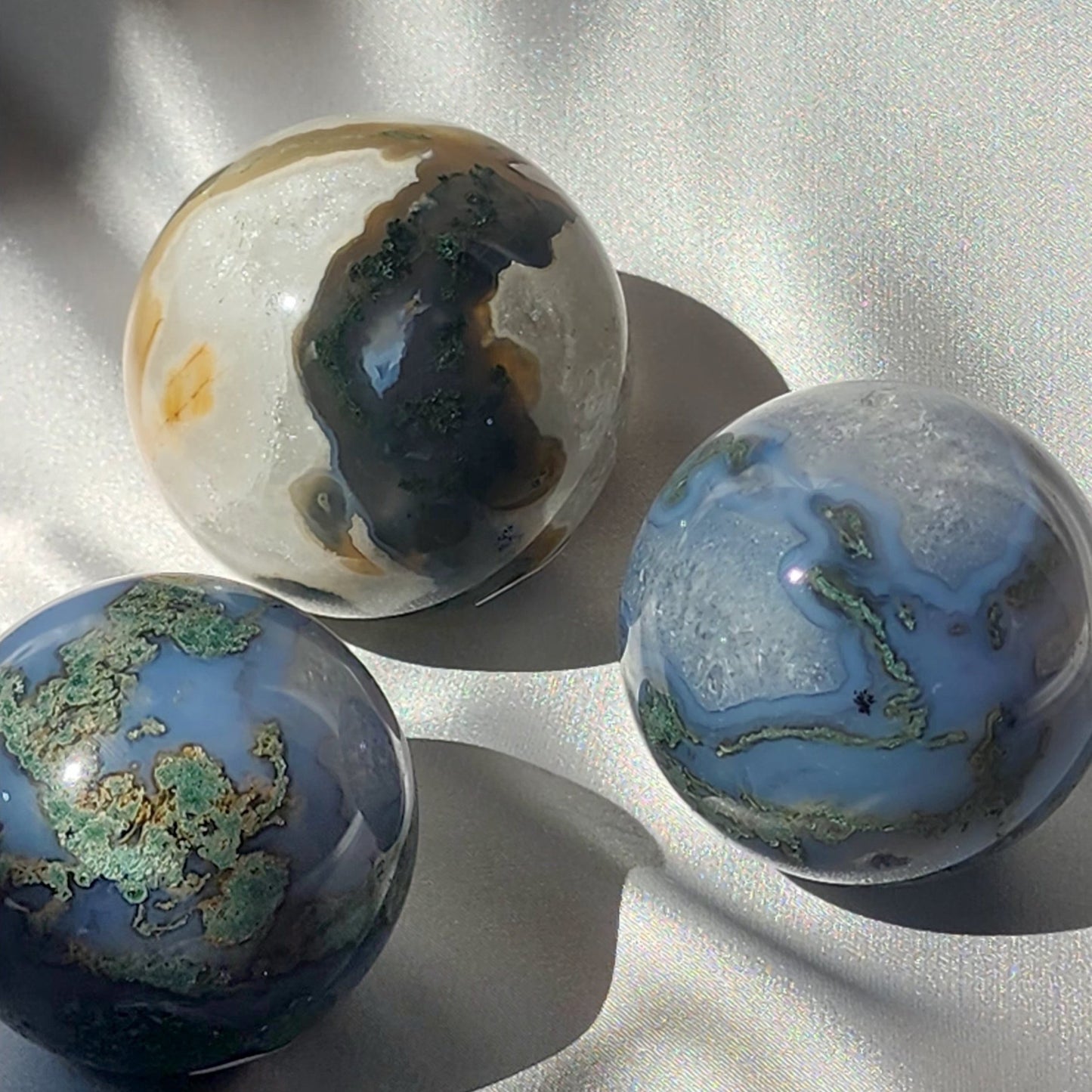 Moss Agate Spheres