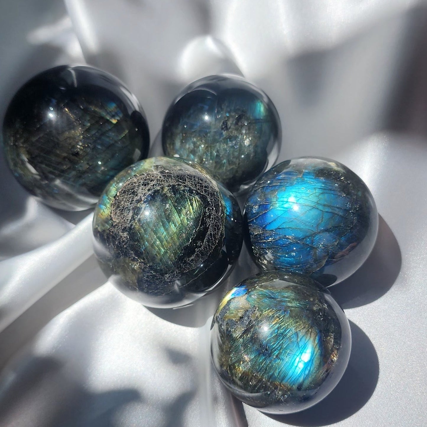 Labradorite Spheres