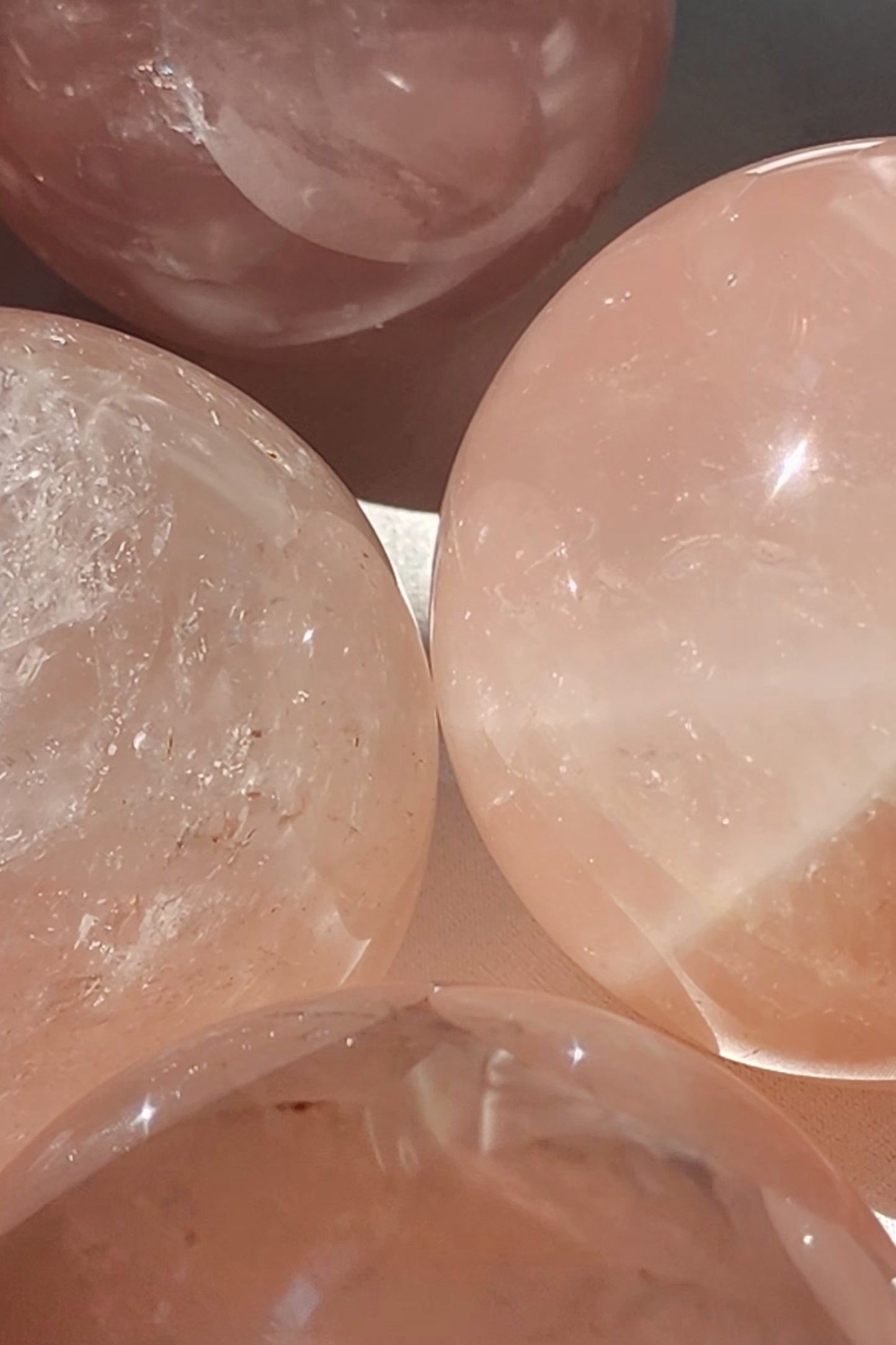 Rose Quartz Spheres (with Asterism)