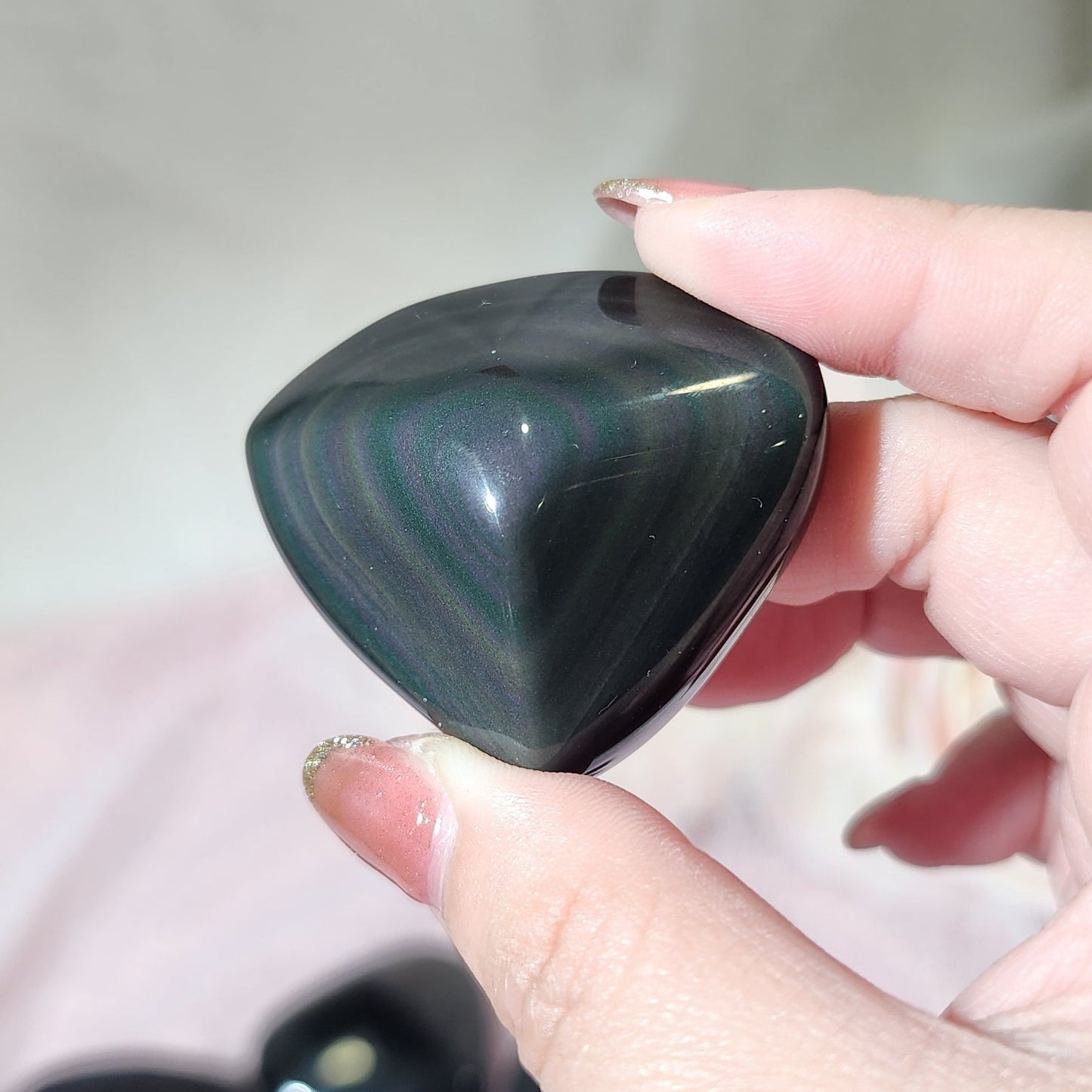 Rainbow Obsidian Triangle