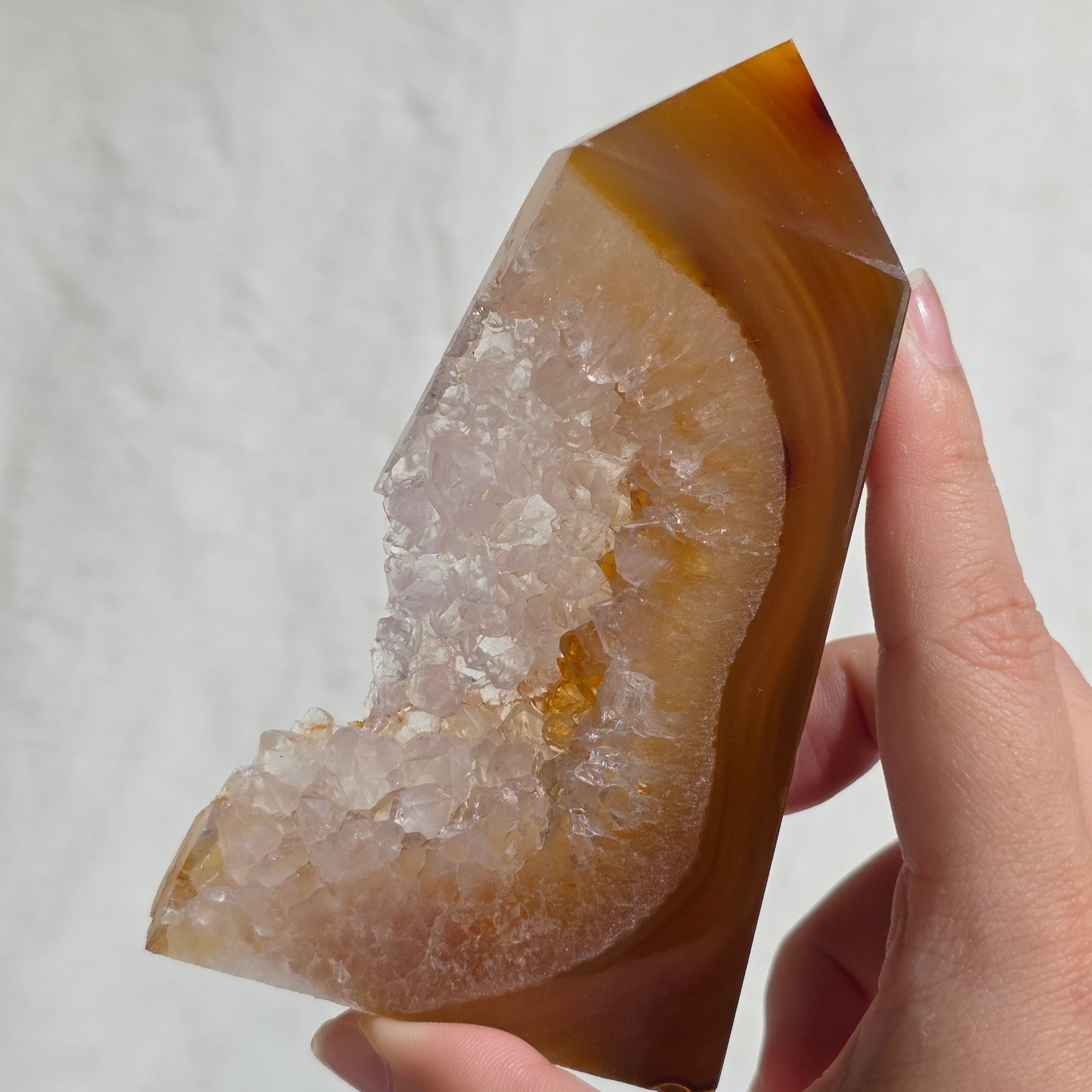 Druzy Agate Tower