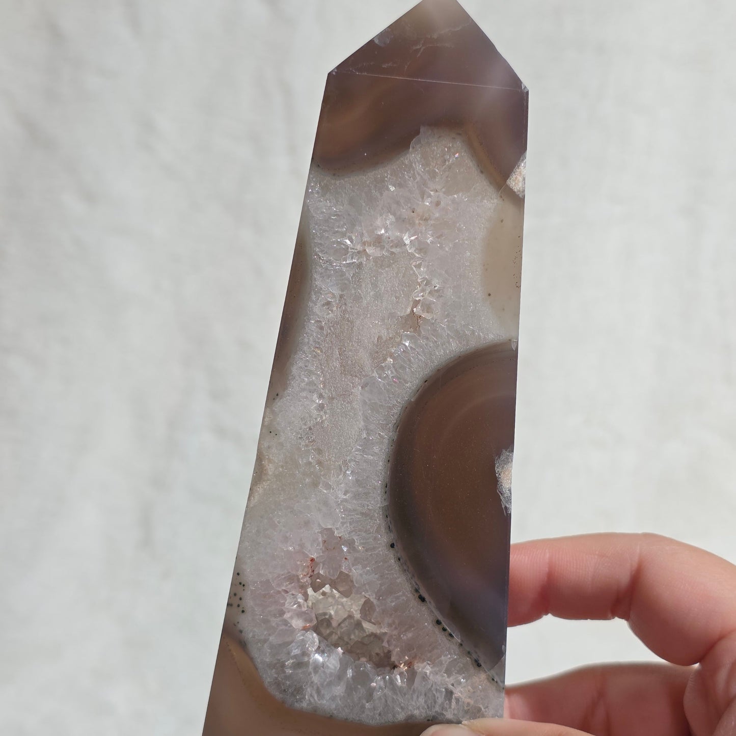 Druzy Agate Tower