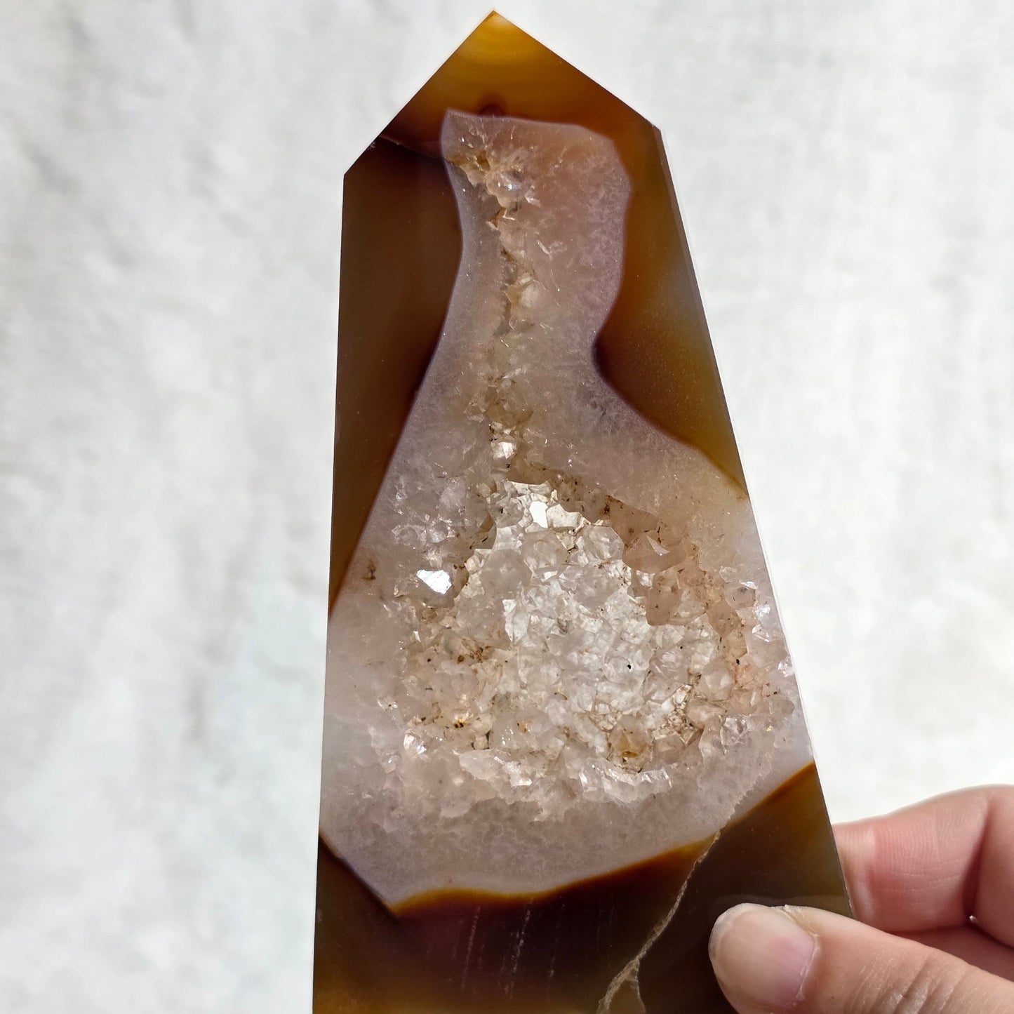 Druzy Agate Tower
