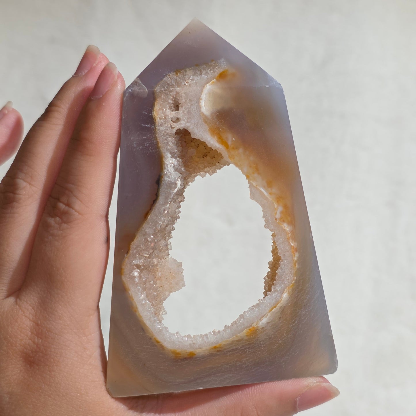 Druzy Agate Tower