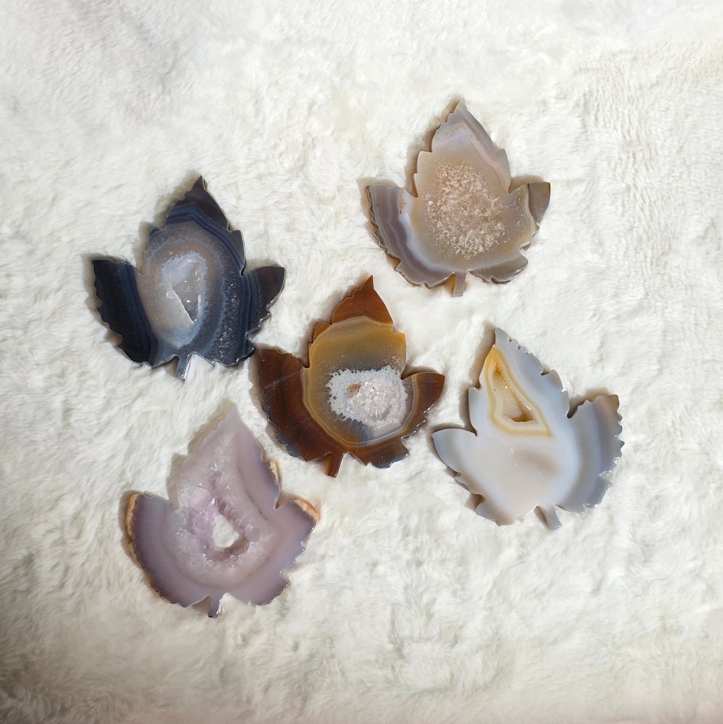 Druzy Agate Carvings