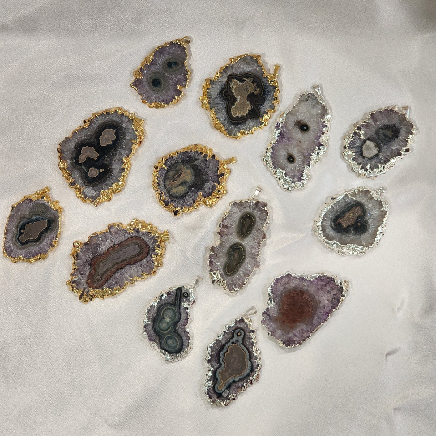 Amethyst Stalactites Pendants