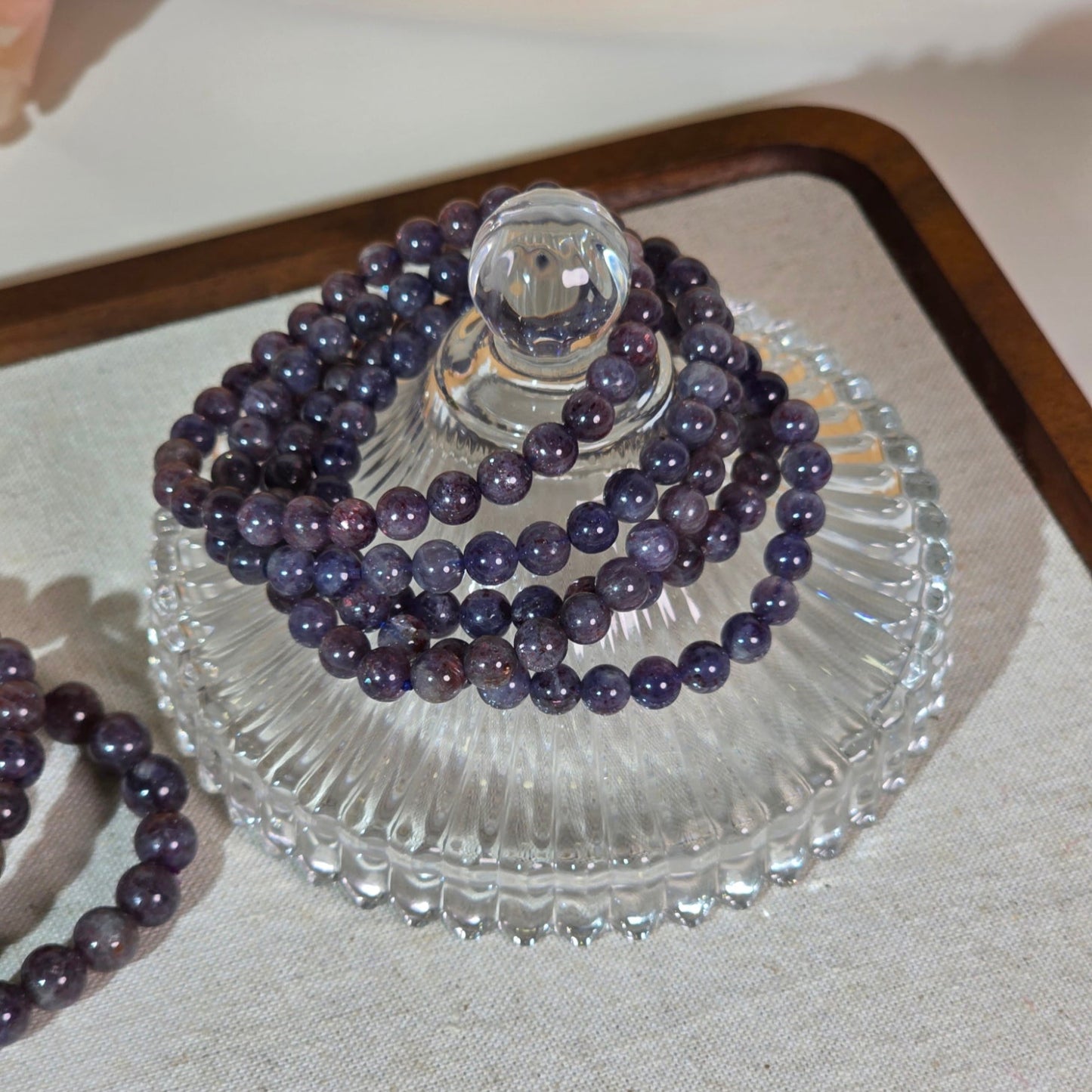 Bloodshot Iolite / Iolite Bracelets