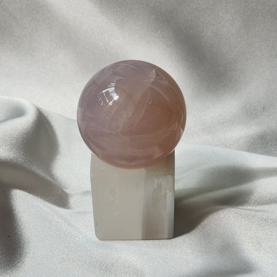 Blue & Black Rose Quartz Spheres