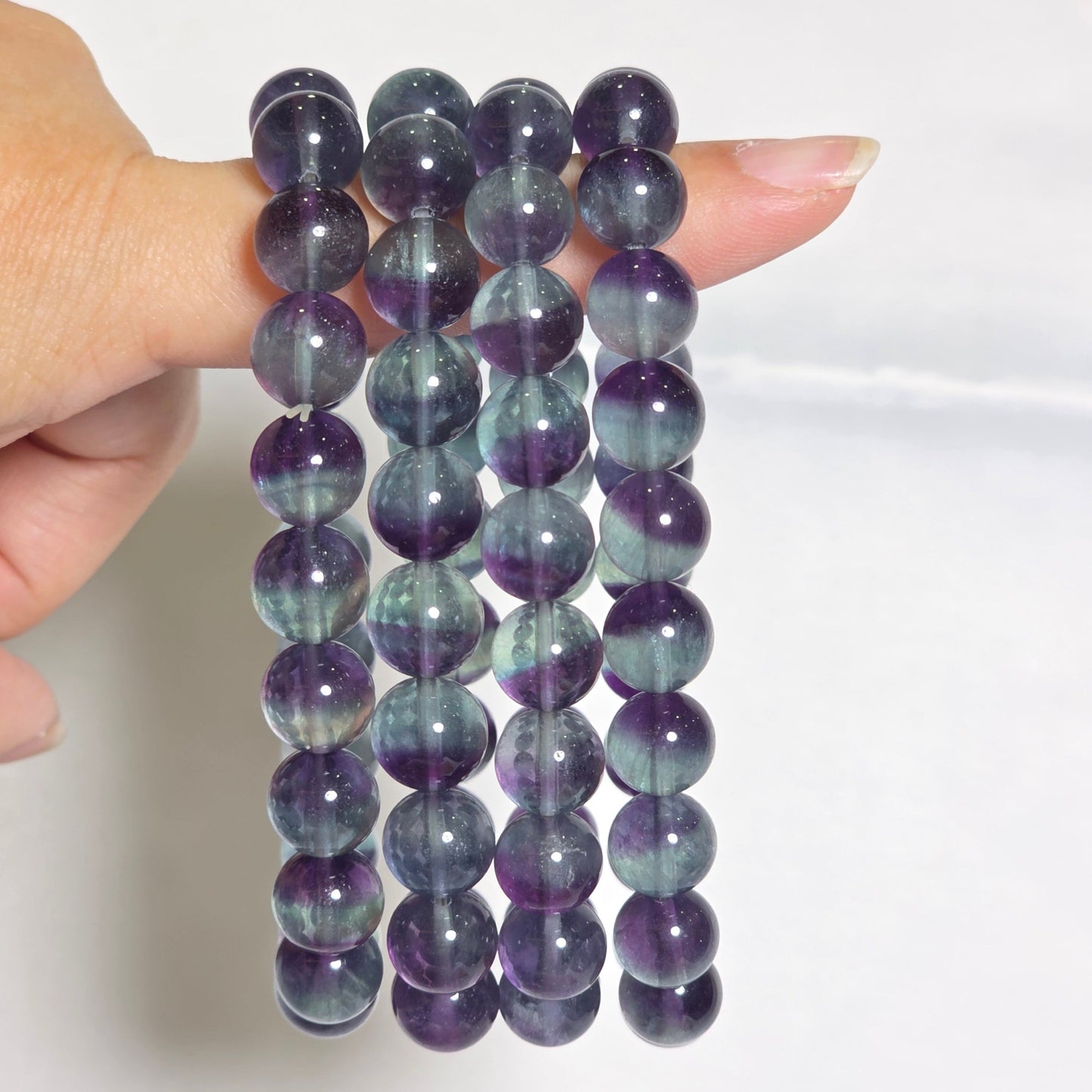 Blue Purple Fluorite Bracelet