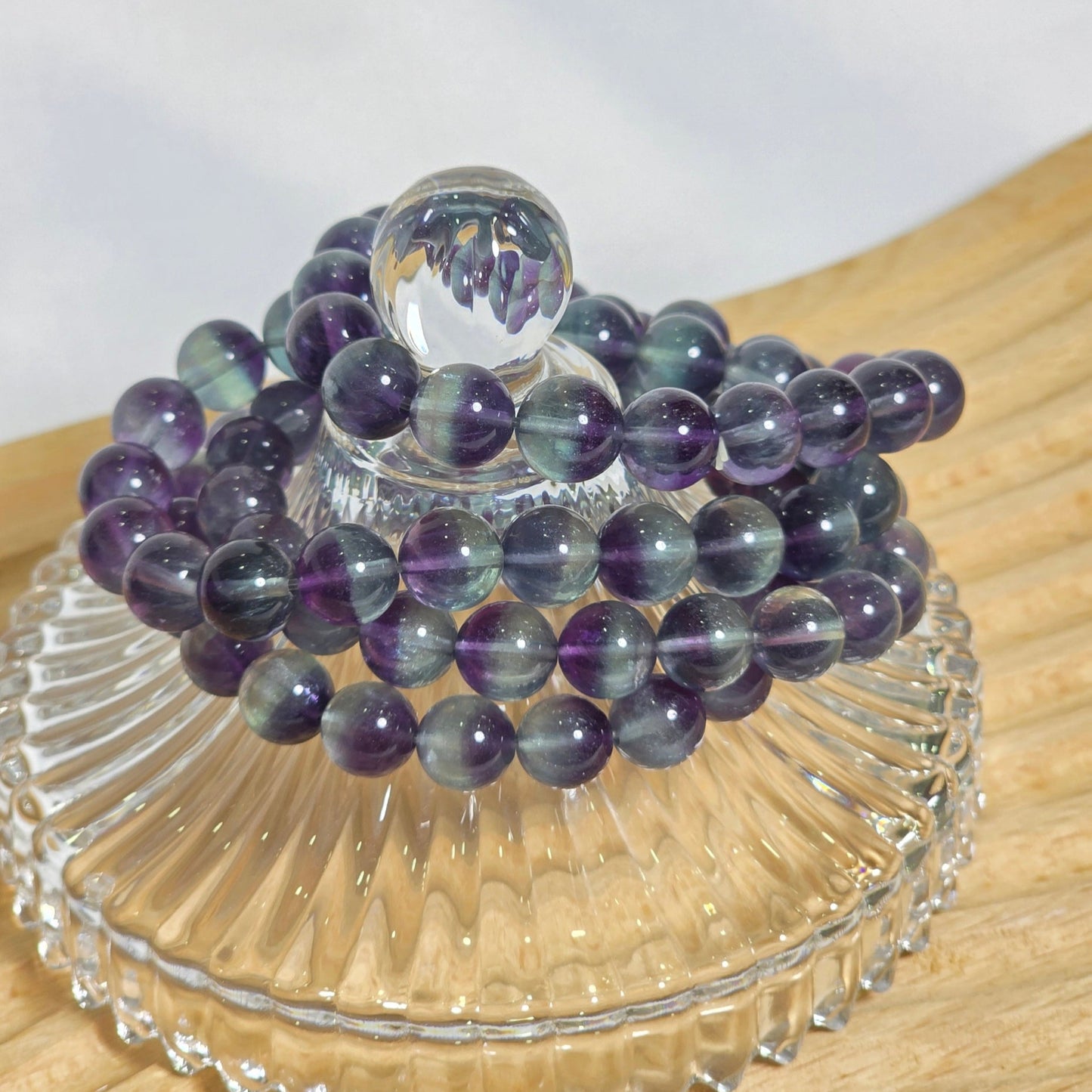 Blue Purple Fluorite Bracelet