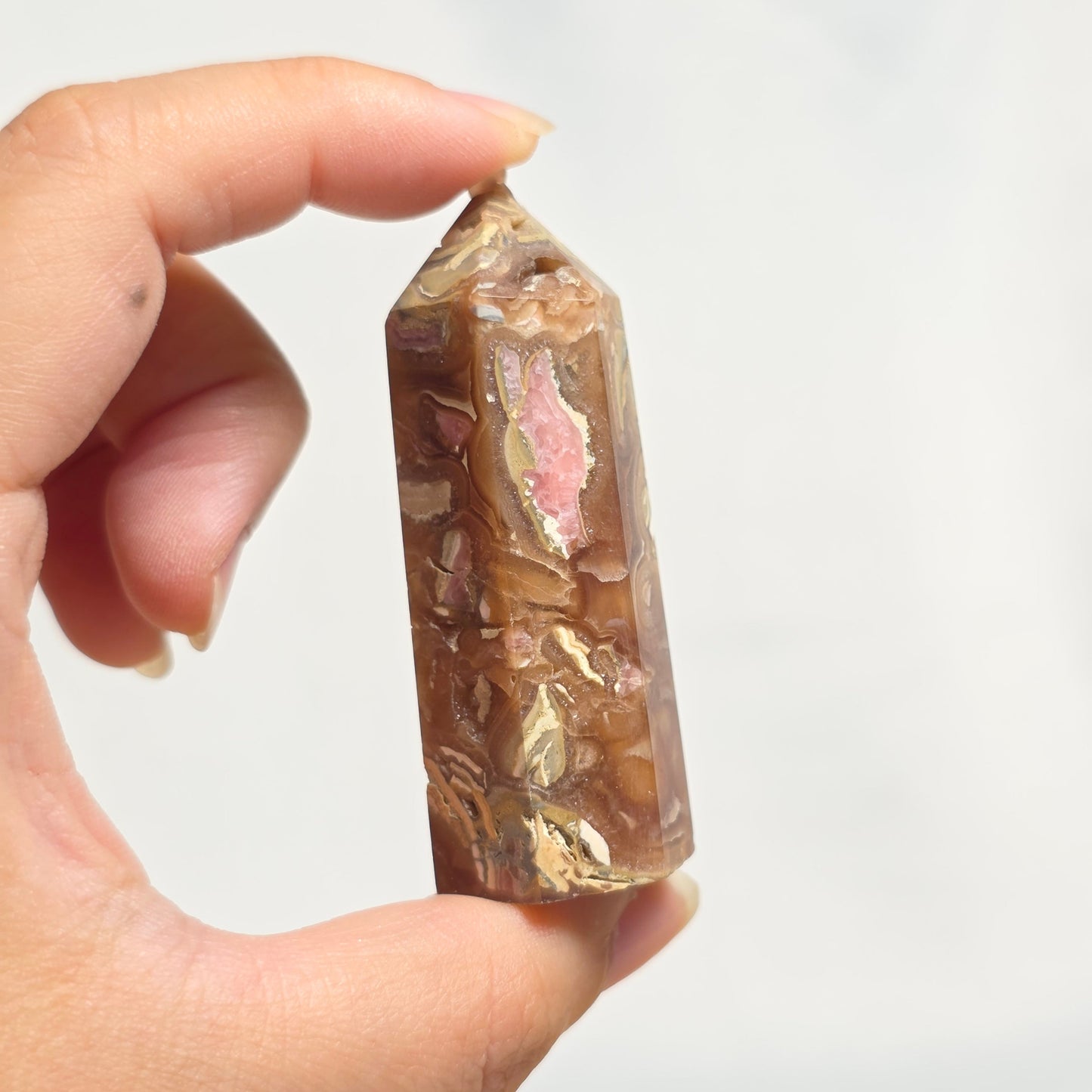 Chocolate Rhodochrosite Towers