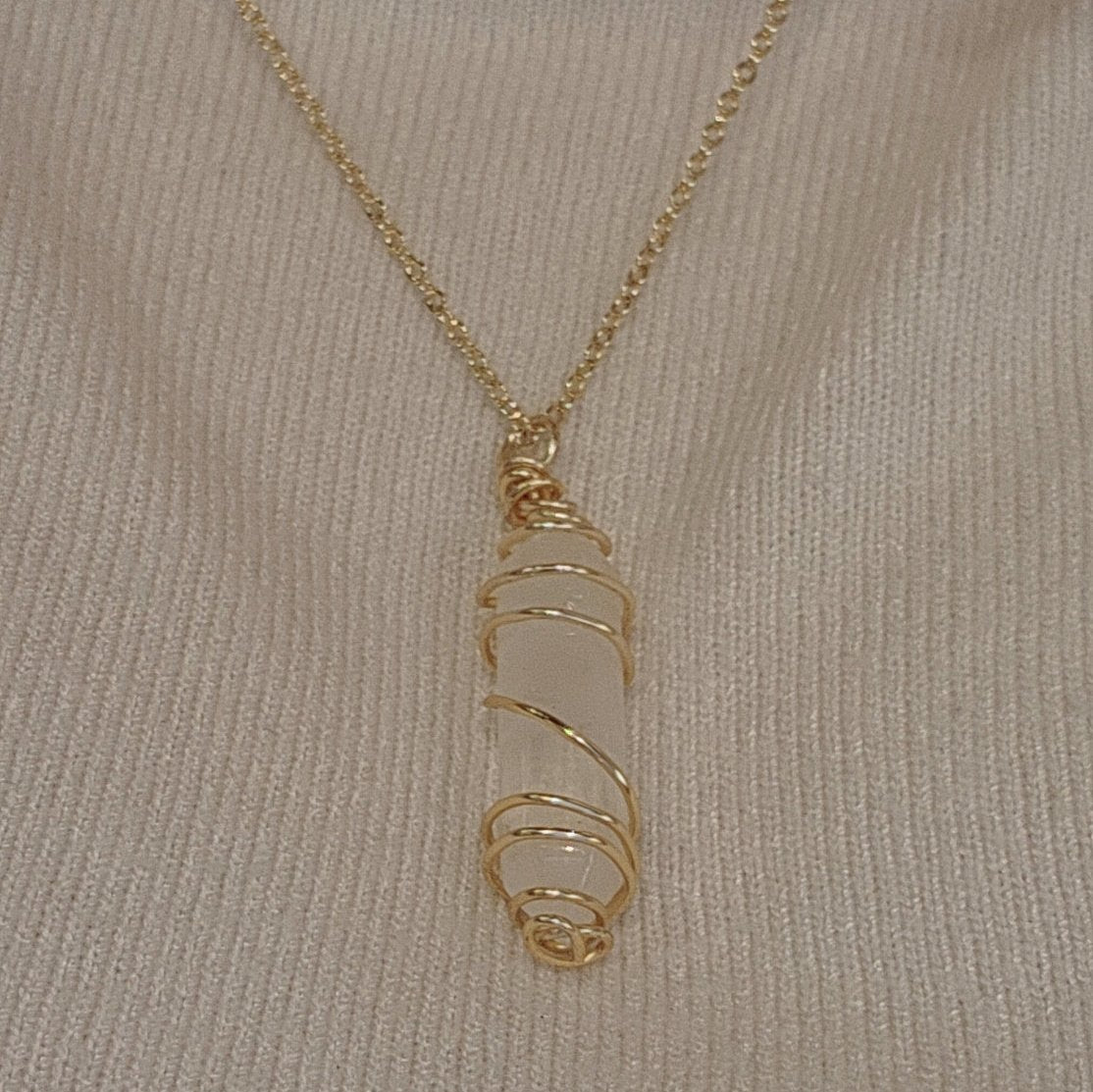 Double Terminated Wire-wrapped Pendants
