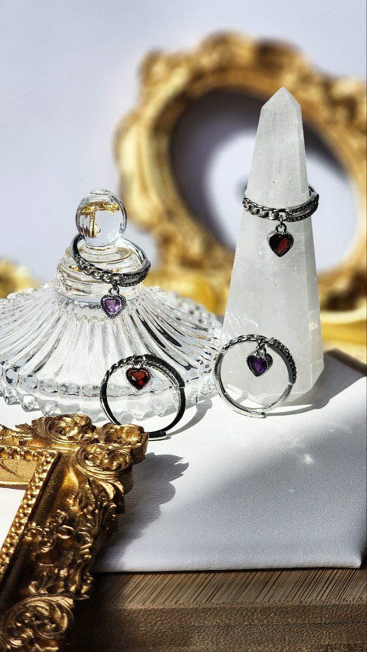 Dangling Heart Rings