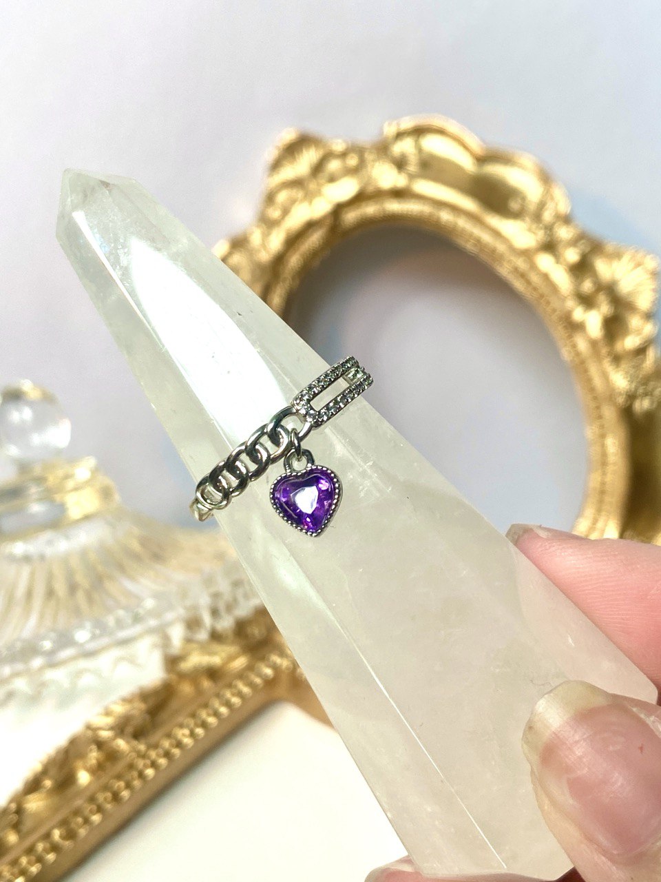 Dangling Heart Rings