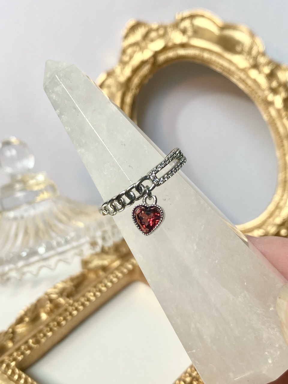 Dangling Heart Rings