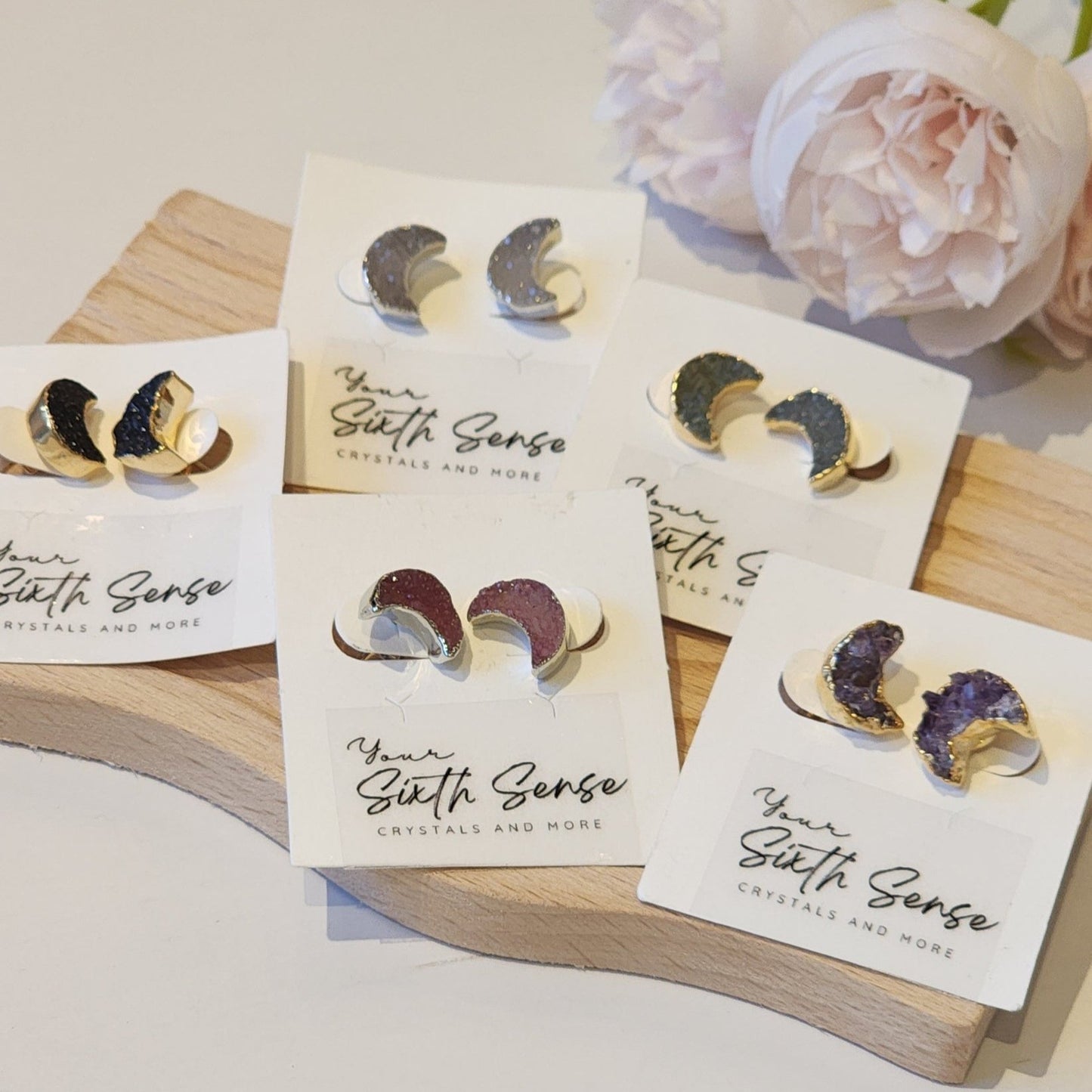 Amethyst Druzy Earrings