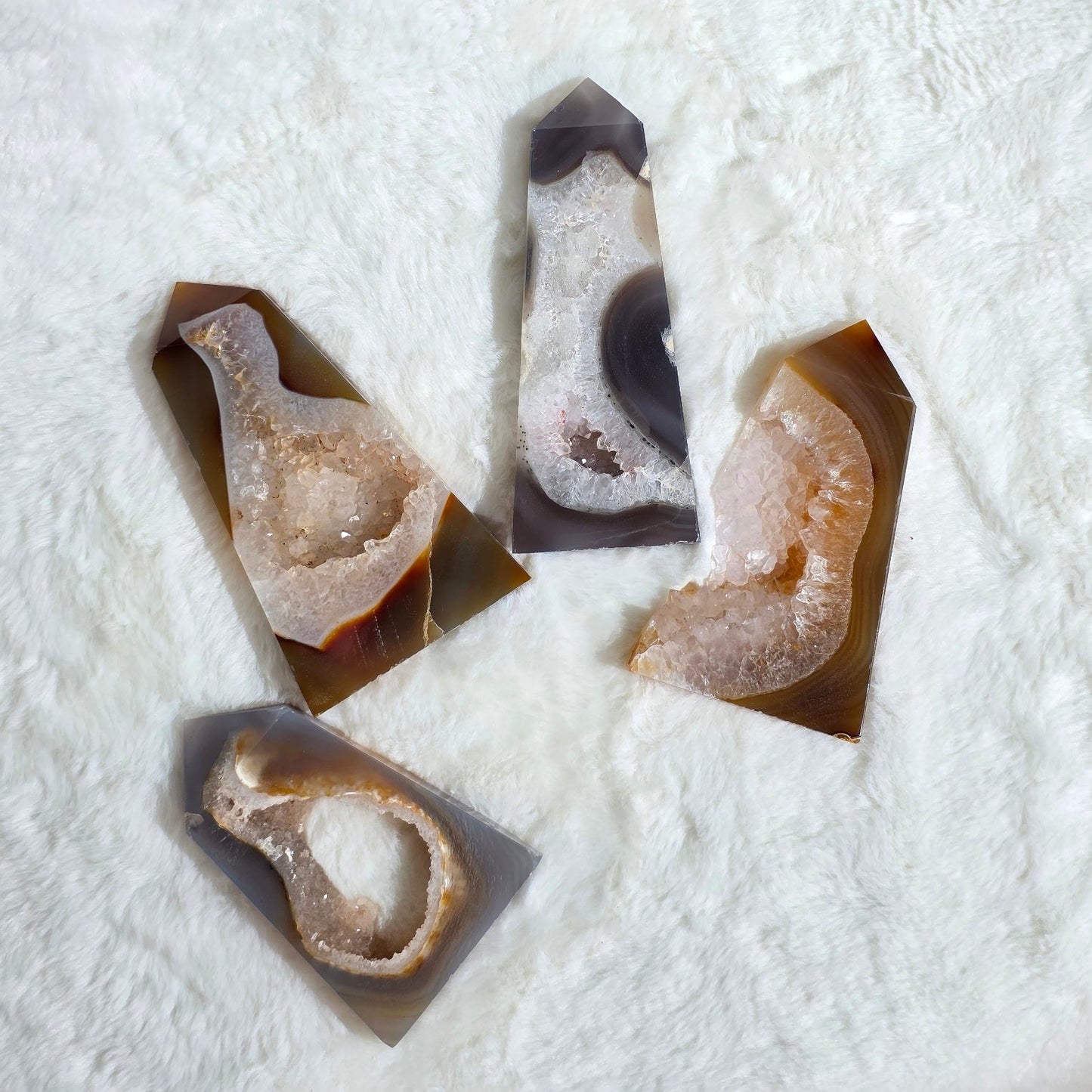 Druzy Agate Tower