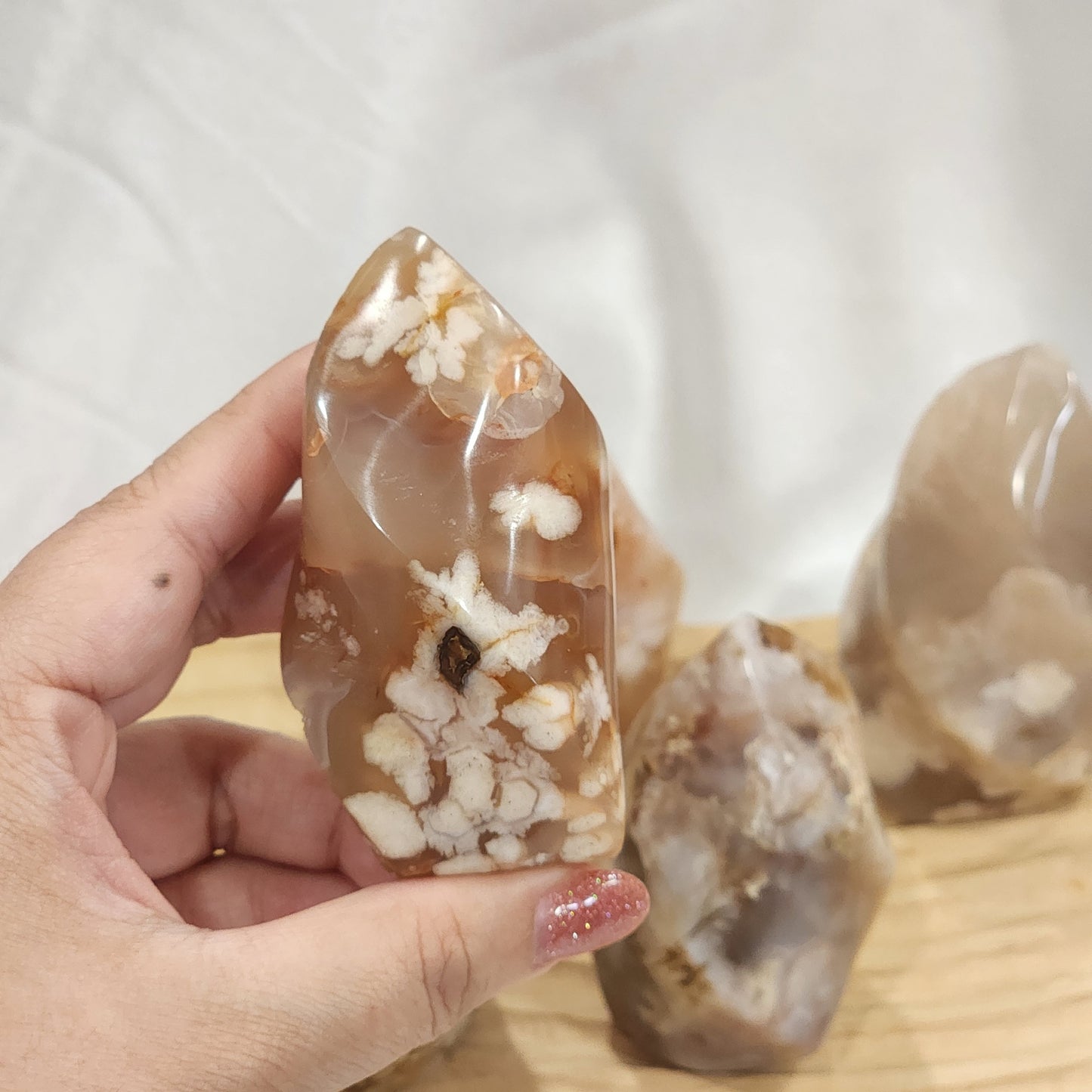 Flower Agate Flames