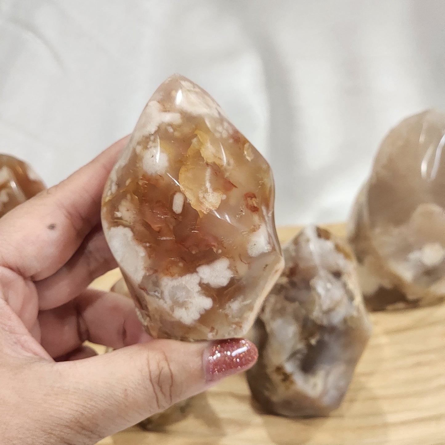 Flower Agate Flames