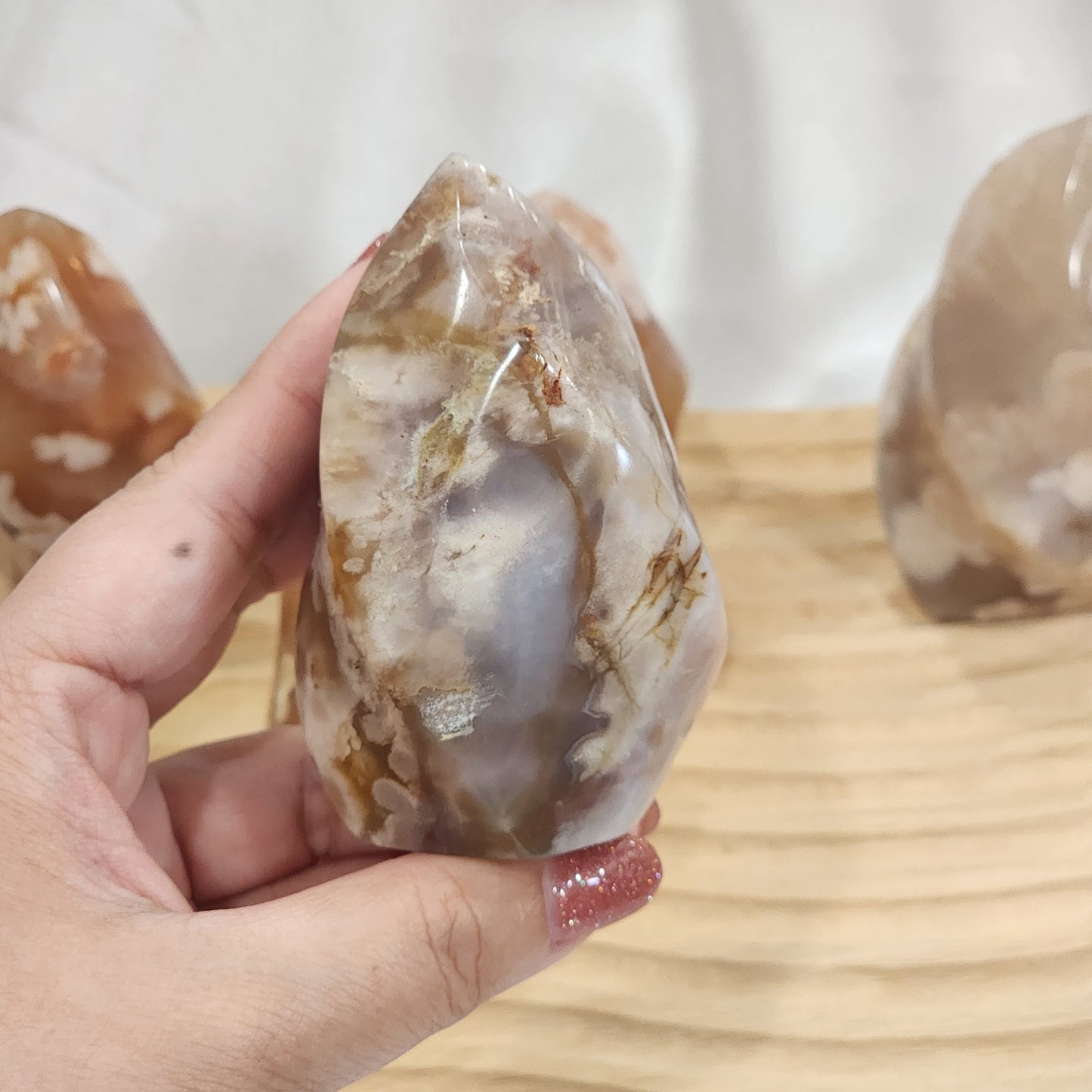 Flower Agate Flames