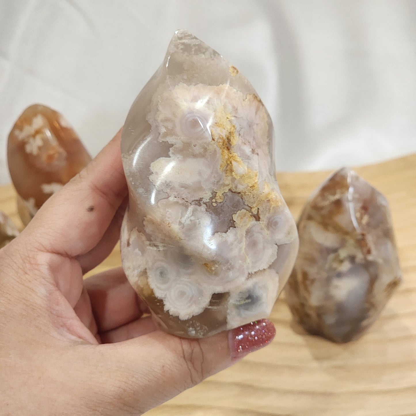 Flower Agate Flames