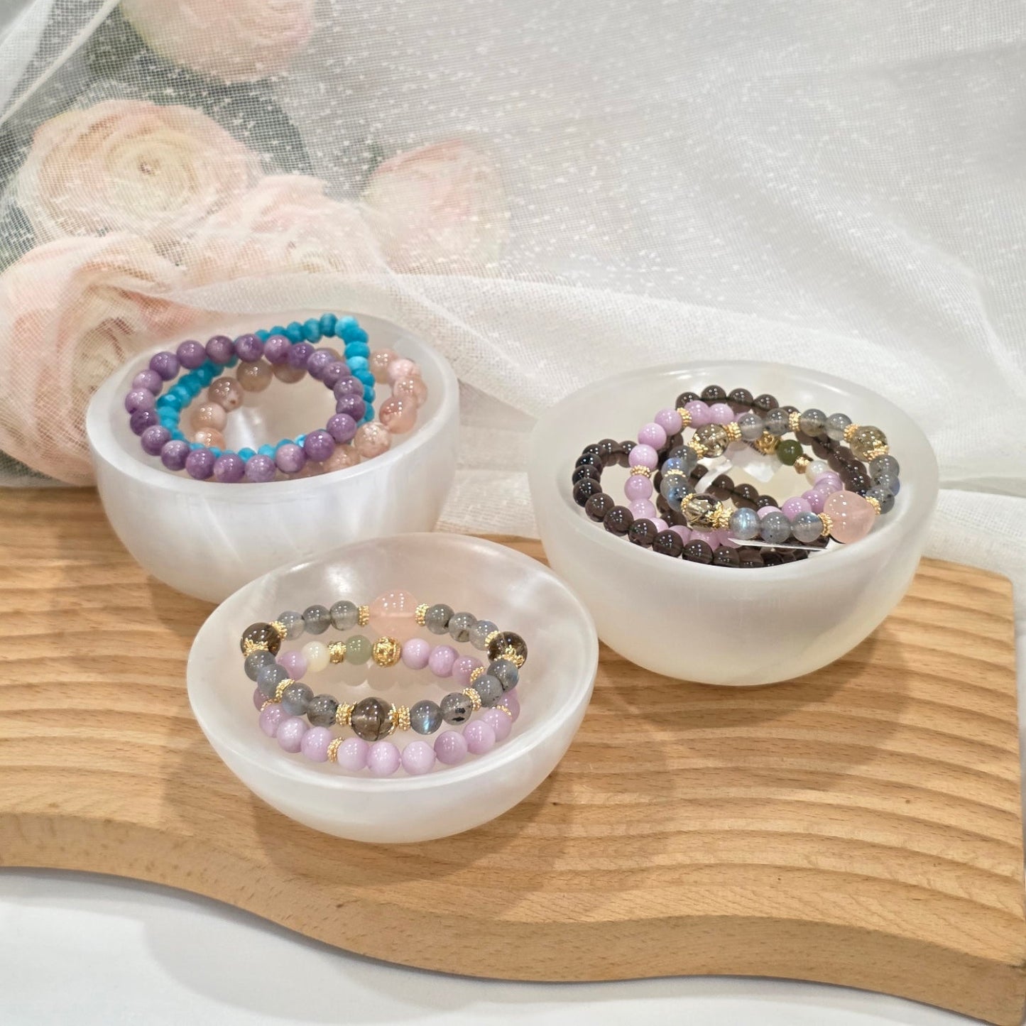 Selenite Bowls & Plates