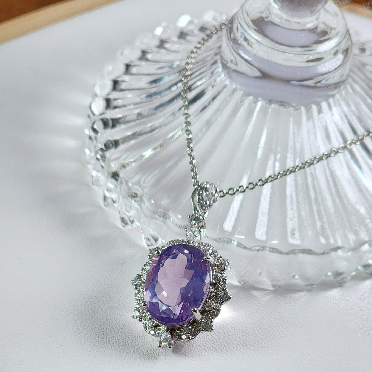 *Premium* Lavender Moon Quartz Necklace