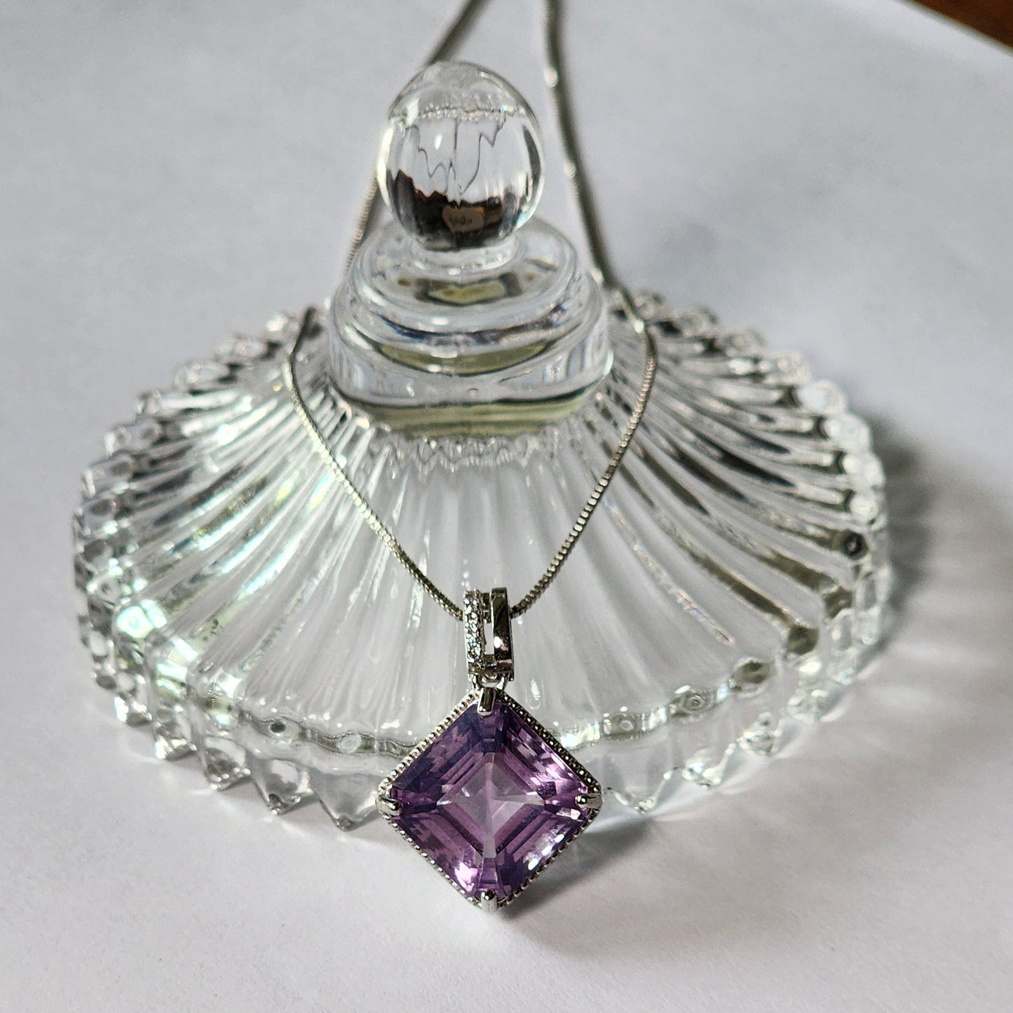 *Premium* Lavender Moon Quartz Necklace