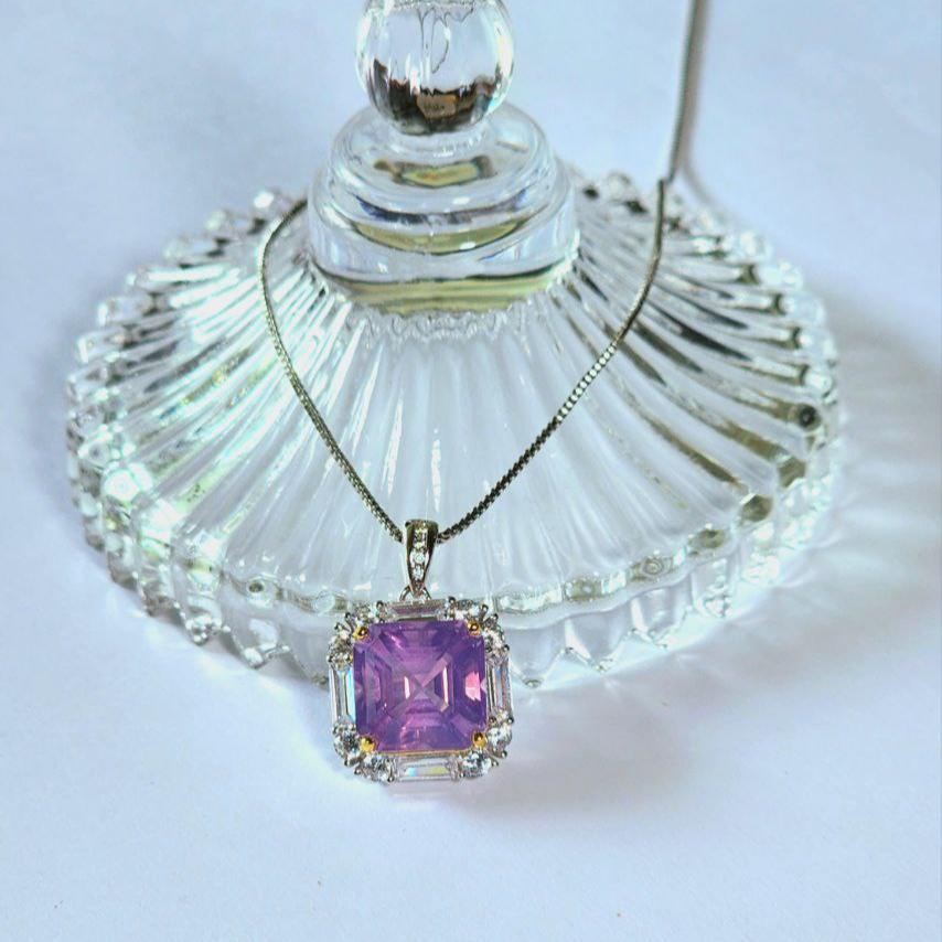 *Premium* Lavender Moon Quartz Necklace