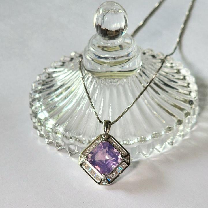 *Premium* Lavender Moon Quartz Necklace