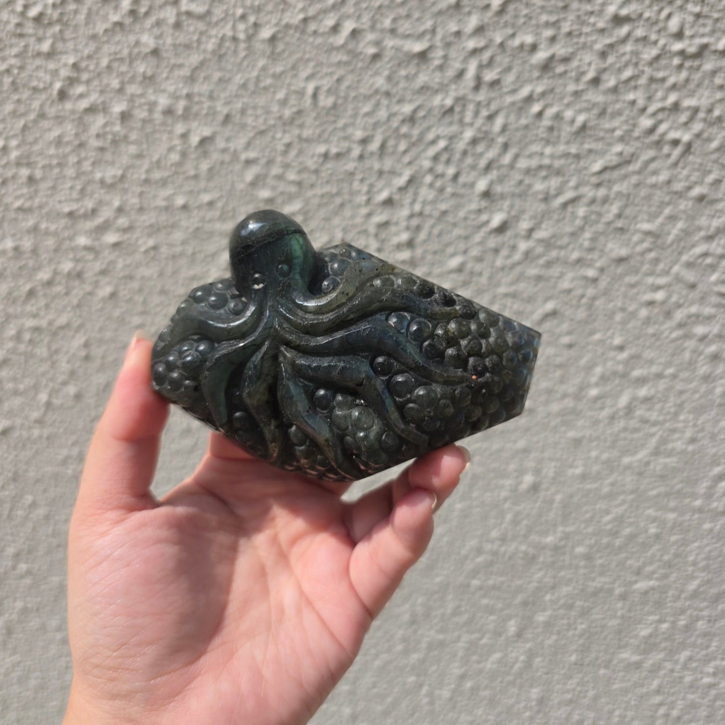 Labradorite Sea Creatures Carving