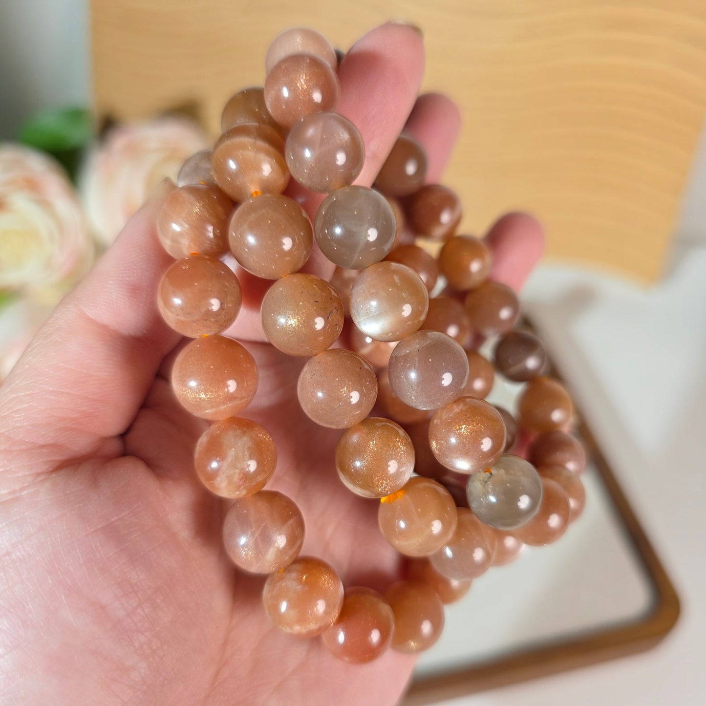 Peach Moonstone Bracelets