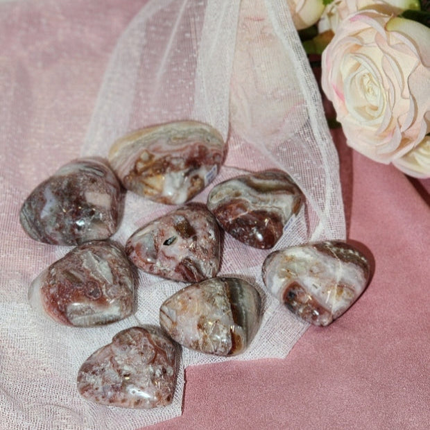 Pink Agate Heart