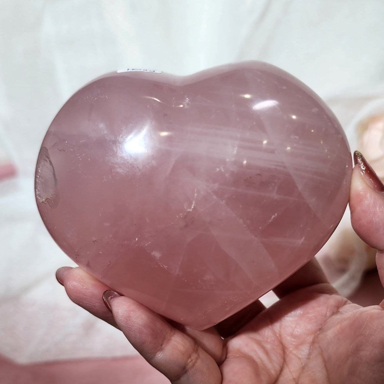 Star Rose Quartz Heart