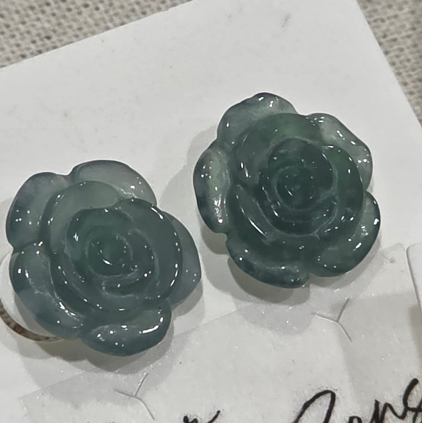 Jade Rose Earring (Studs)