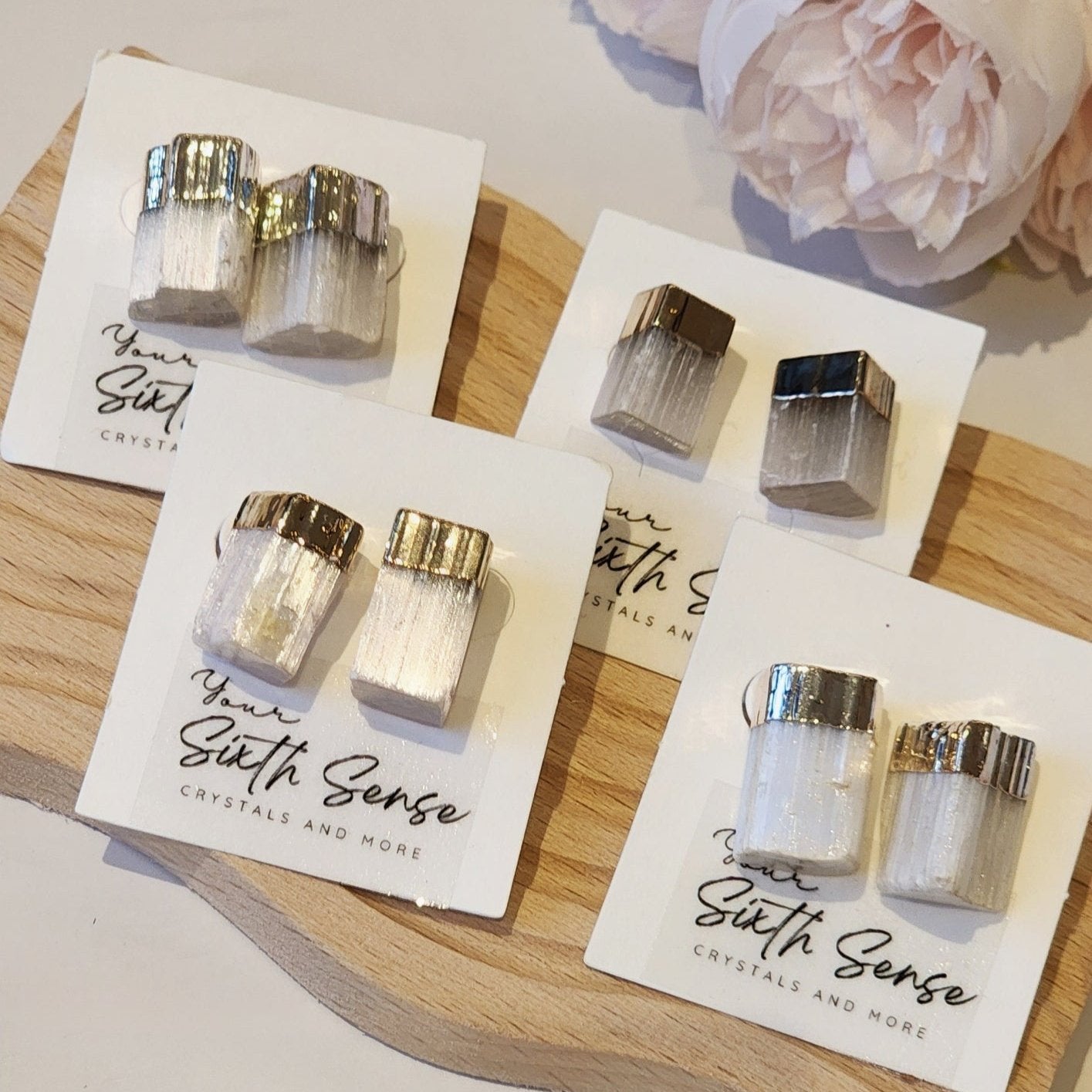 Selenite Earrings