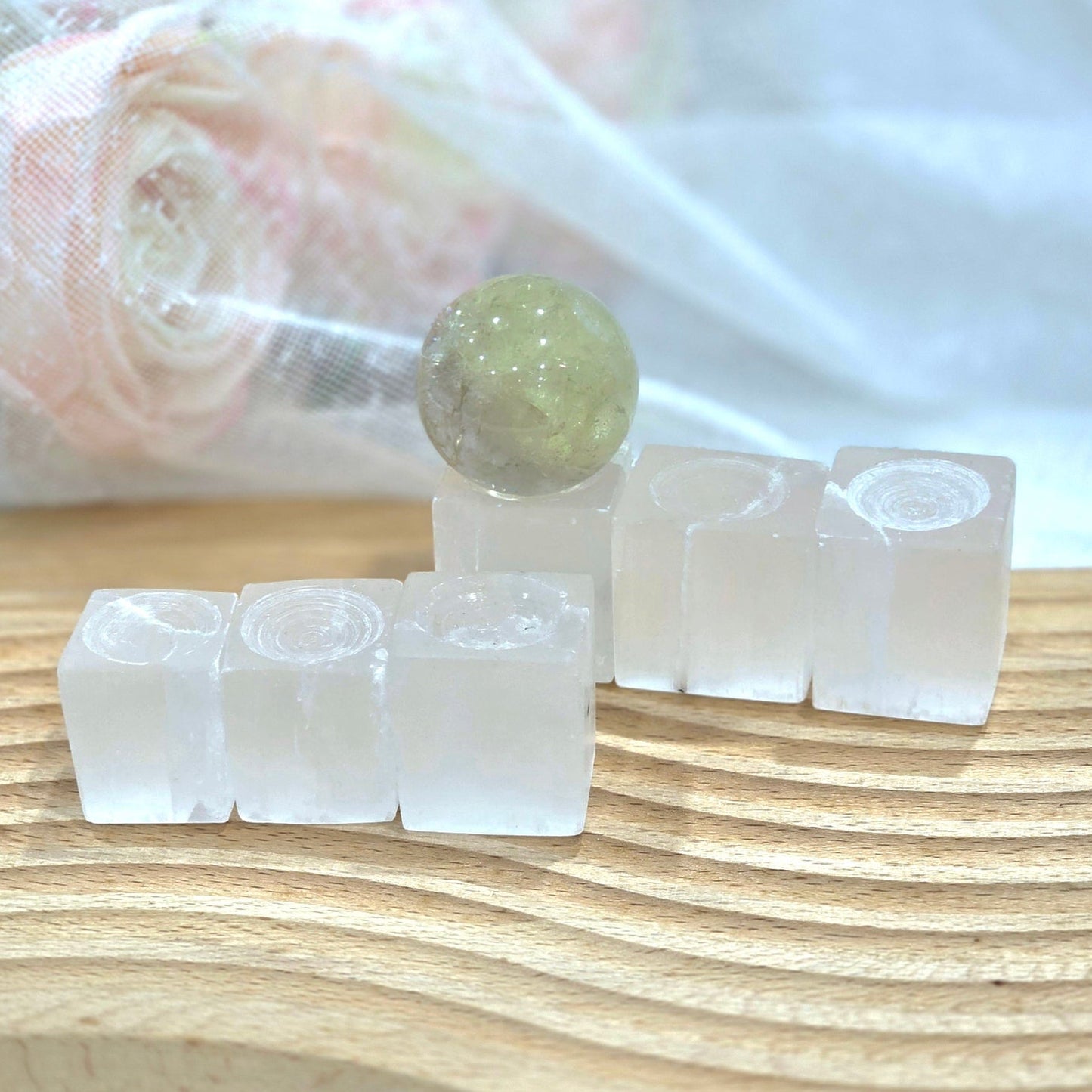 Selenite Sphere Stands