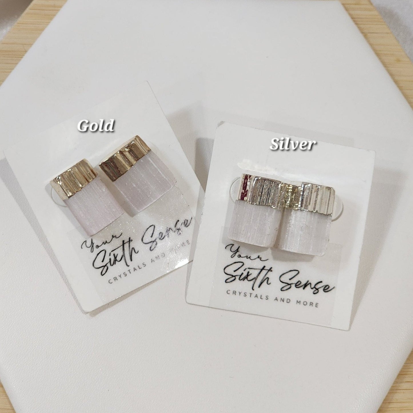 Selenite Earrings
