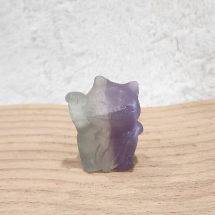 Yittrium Fluorite Fortune Cats (Maneki-neko) 招财猫