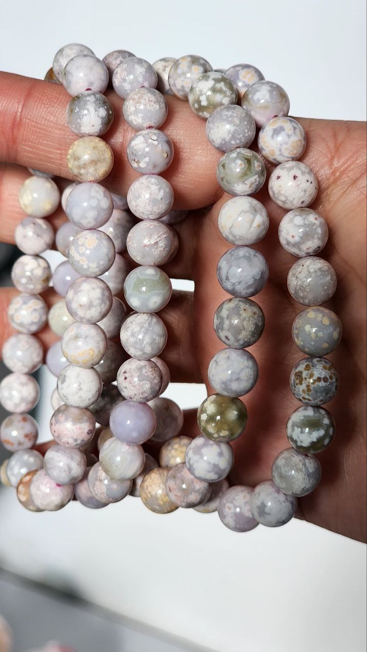 Ocean Jasper Bracelets (Pink)