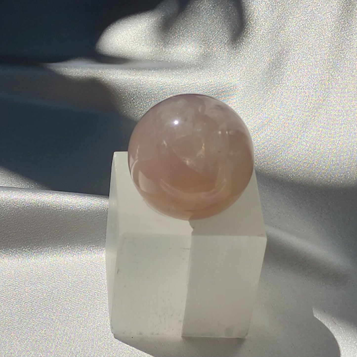 Blue & Black Rose Quartz Spheres