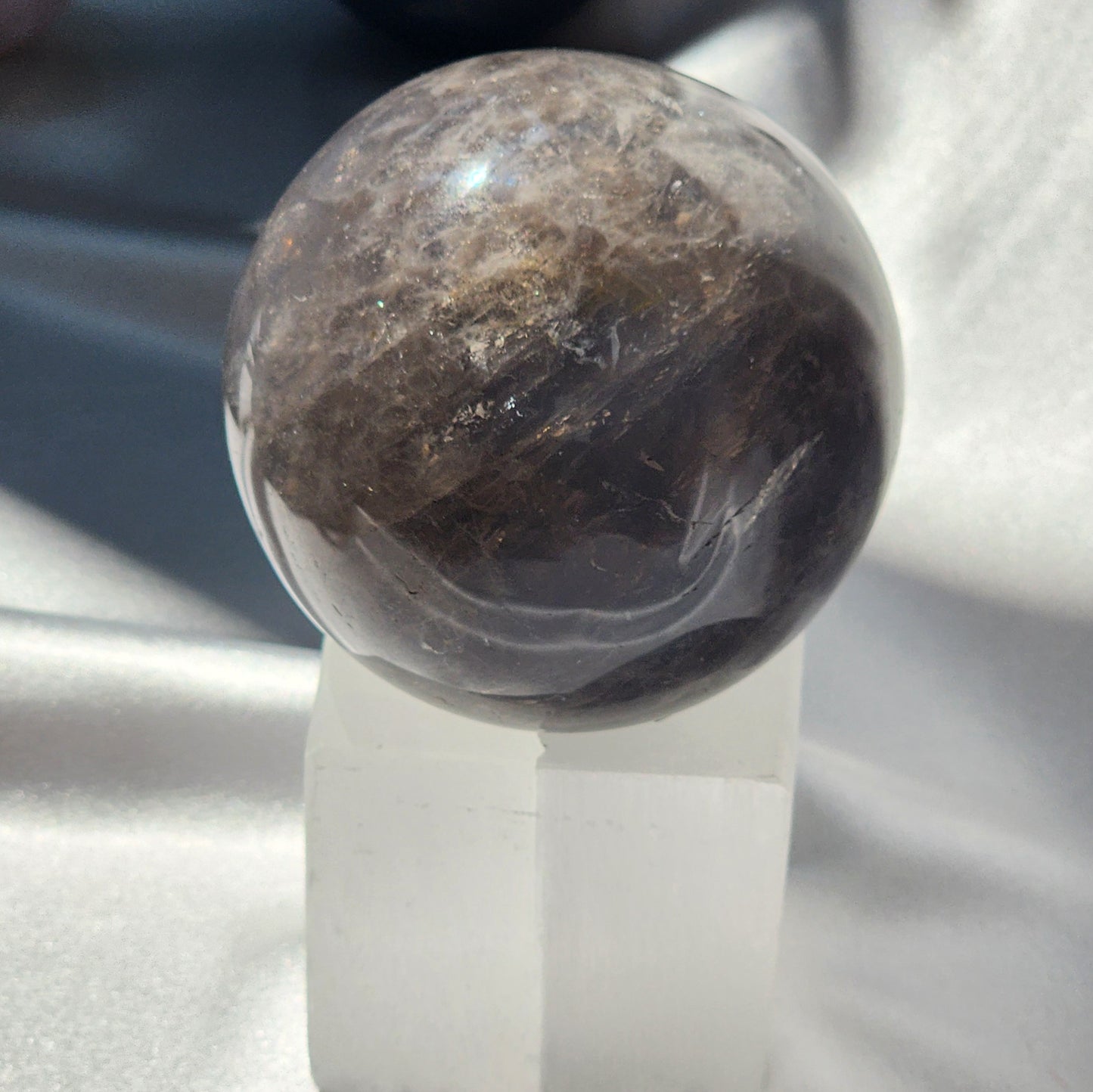 Blue & Black Rose Quartz Spheres