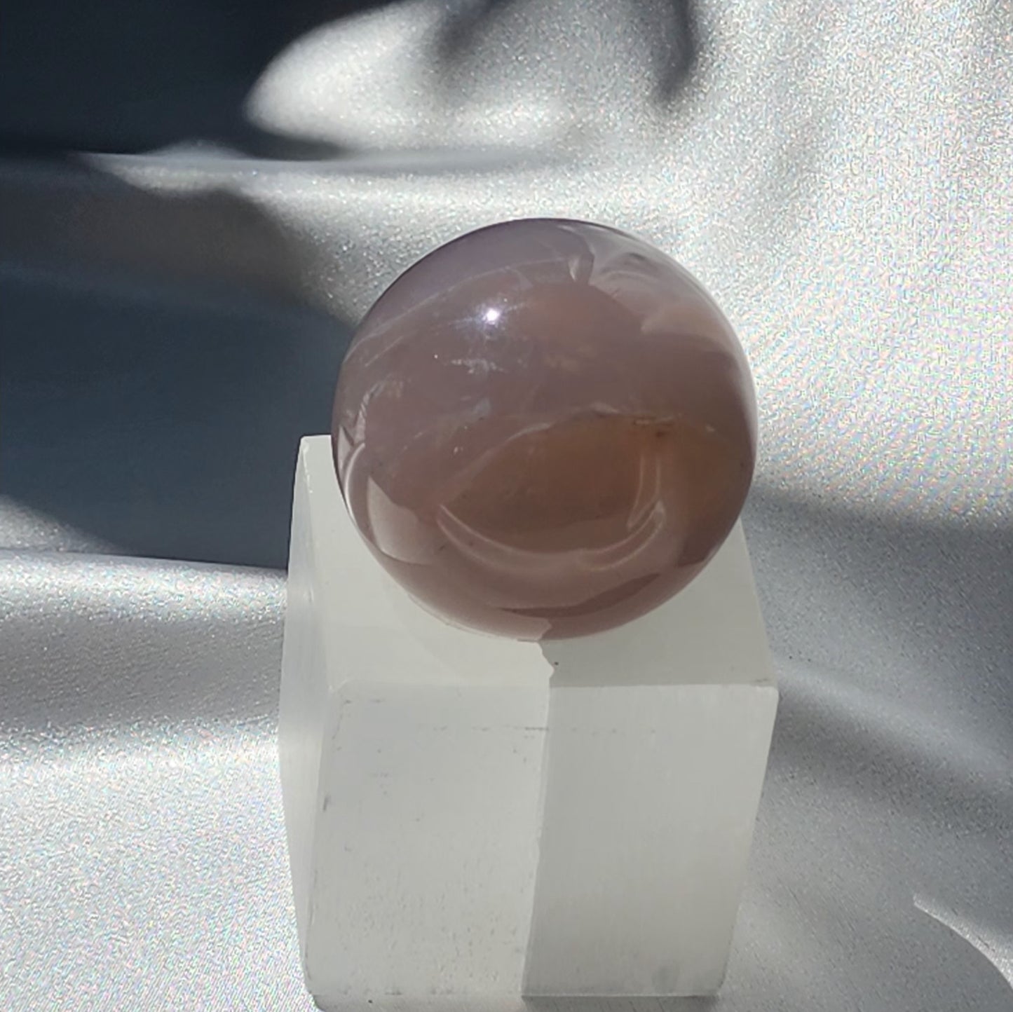 Blue & Black Rose Quartz Spheres