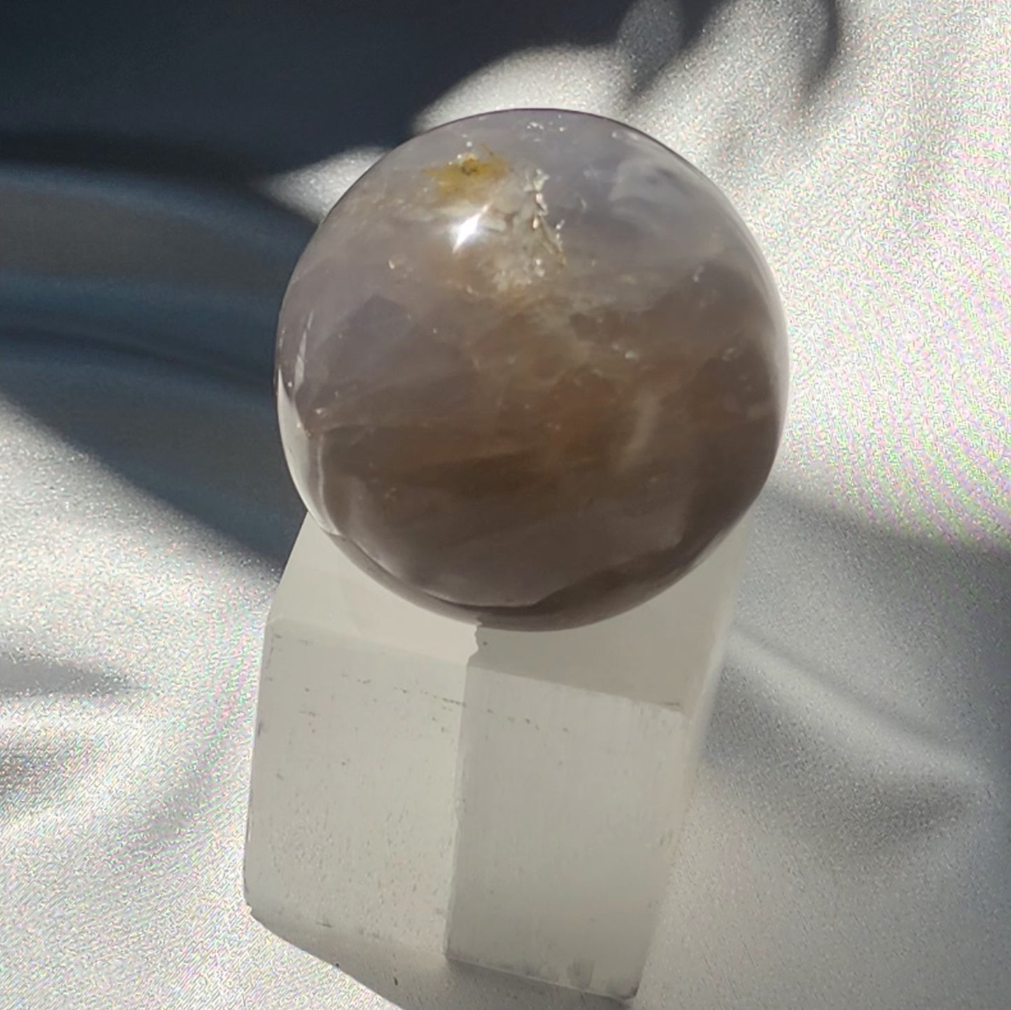 Blue & Black Rose Quartz Spheres