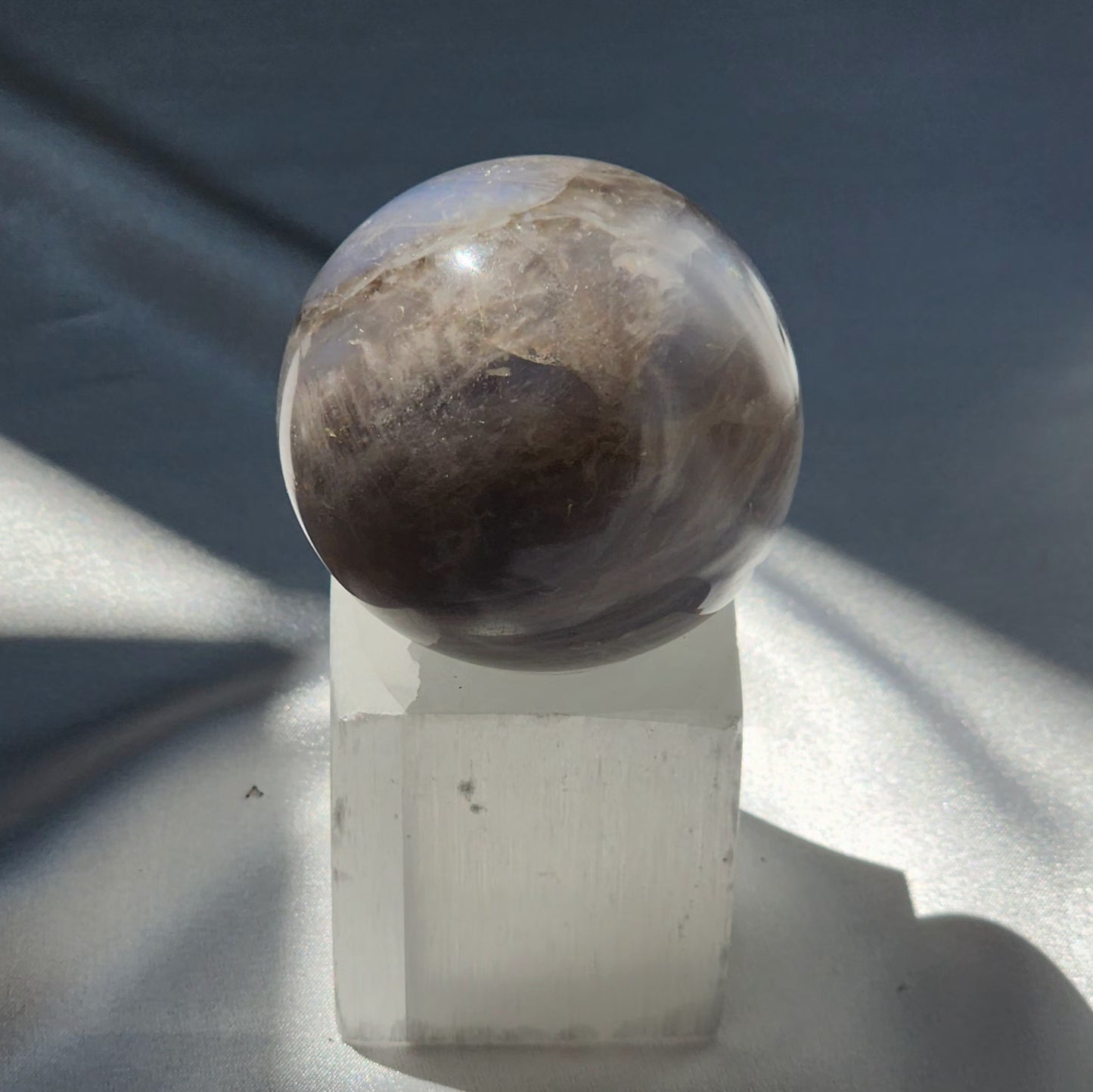 Blue & Black Rose Quartz Spheres