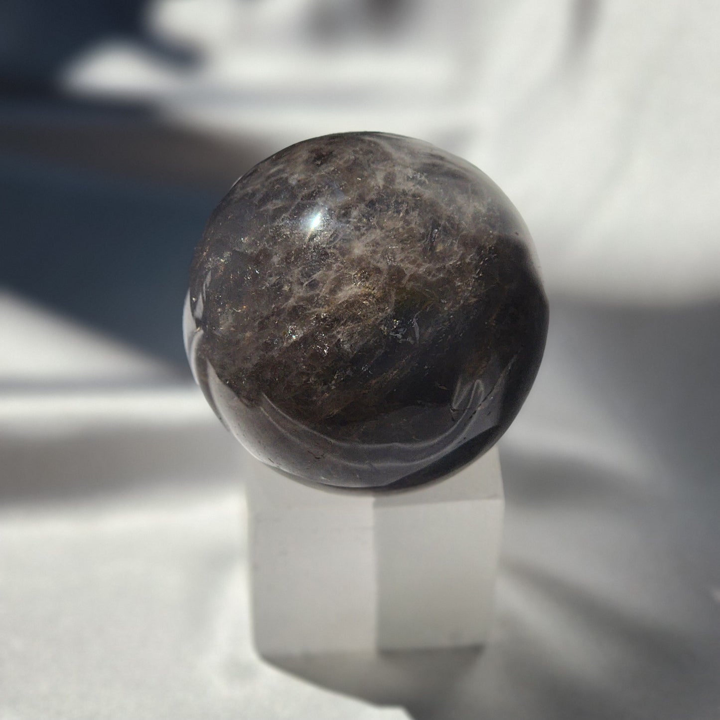 Blue & Black Rose Quartz Spheres