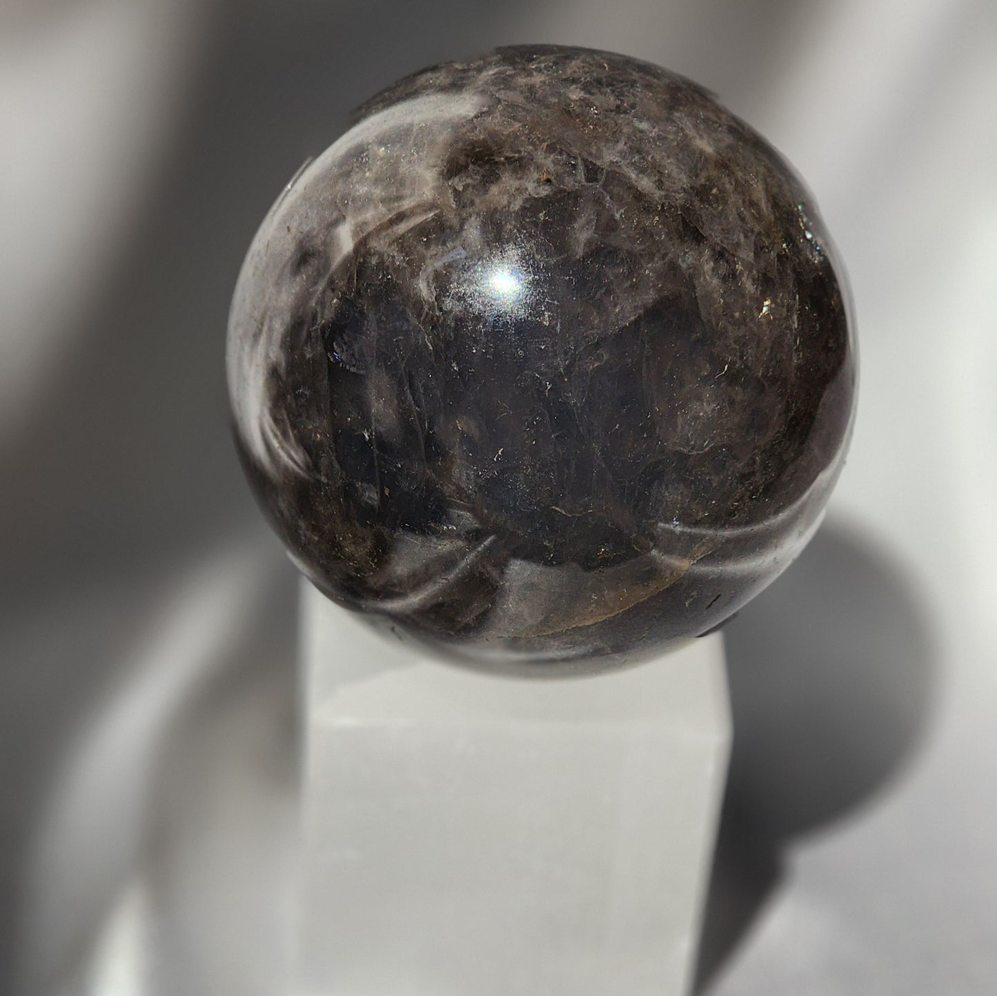 Blue & Black Rose Quartz Spheres