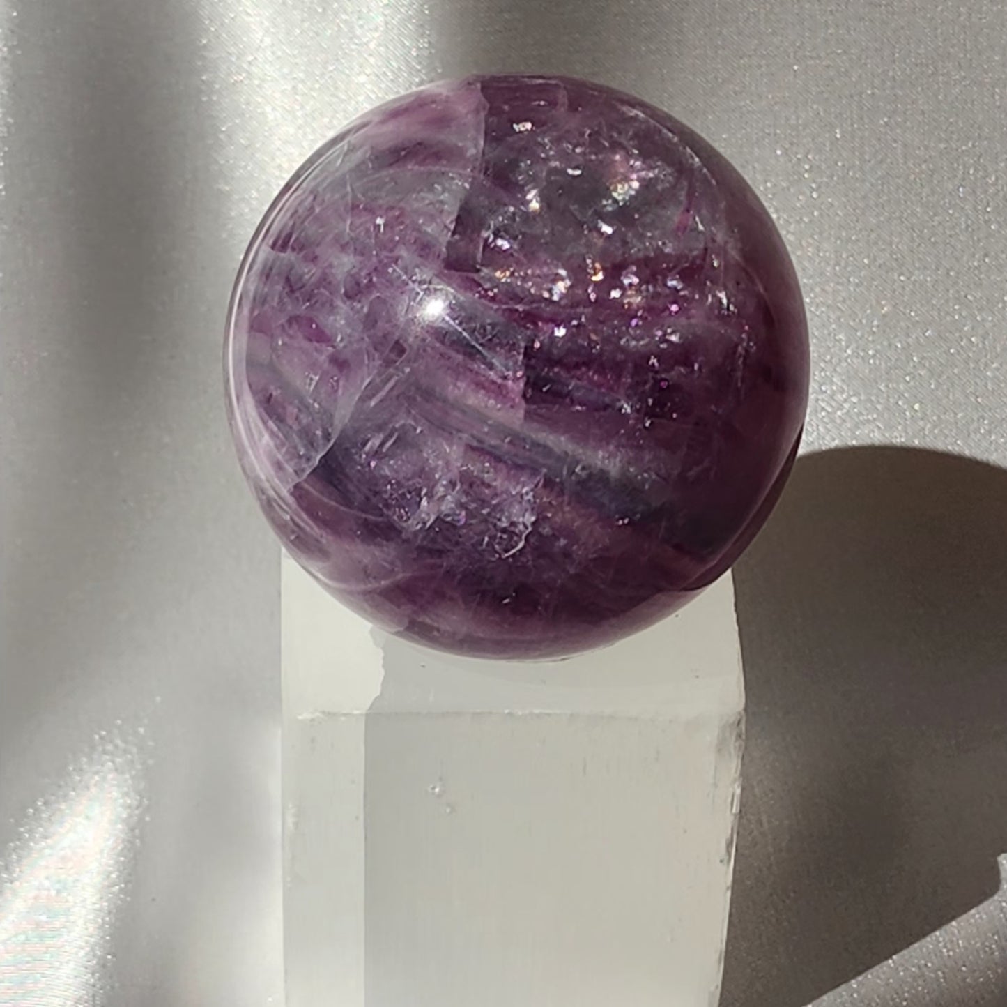 Rainbow Fluorite Spheres